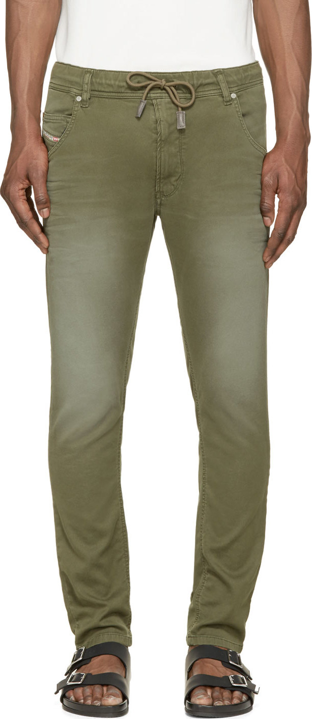 DIESEL Green Faded Krooley-ne Jogg Jeans for Men - Lyst