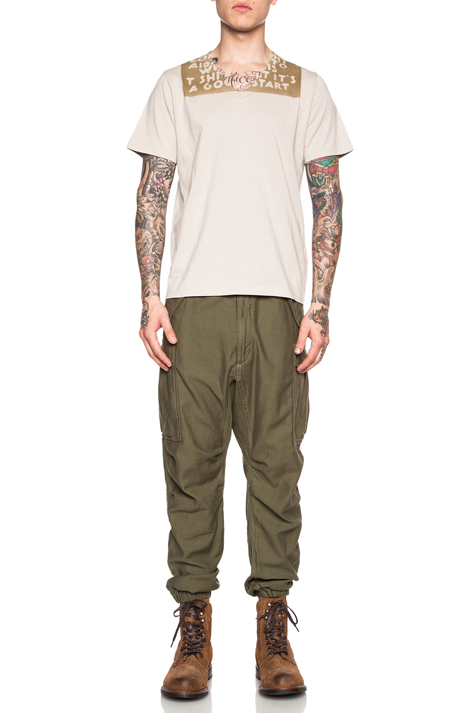 olive drab cargo pants