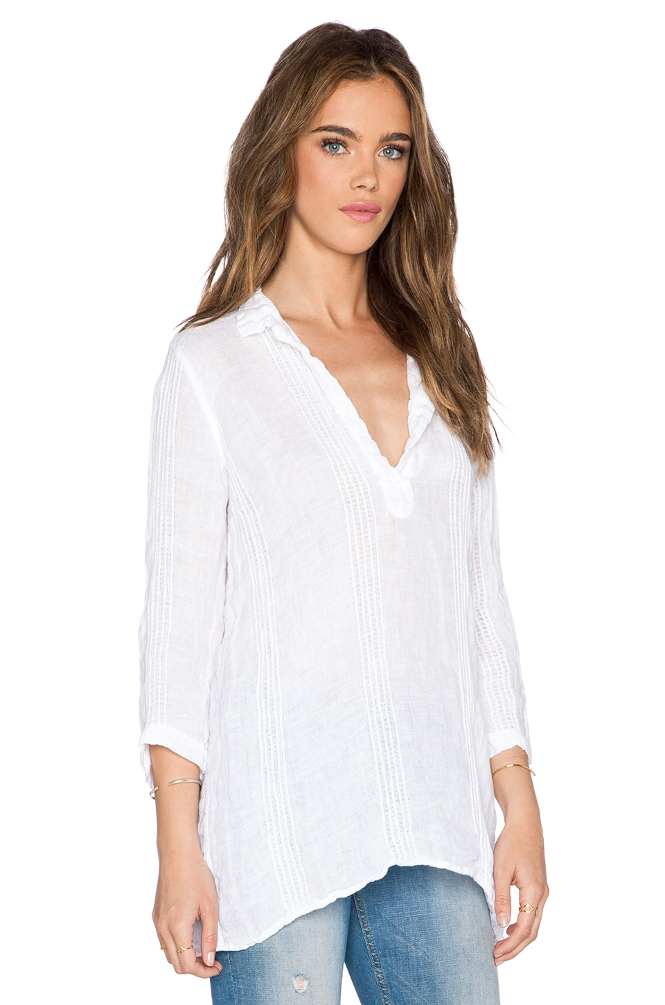 Lyst - Cp Shades Kendall Linen Dress in White