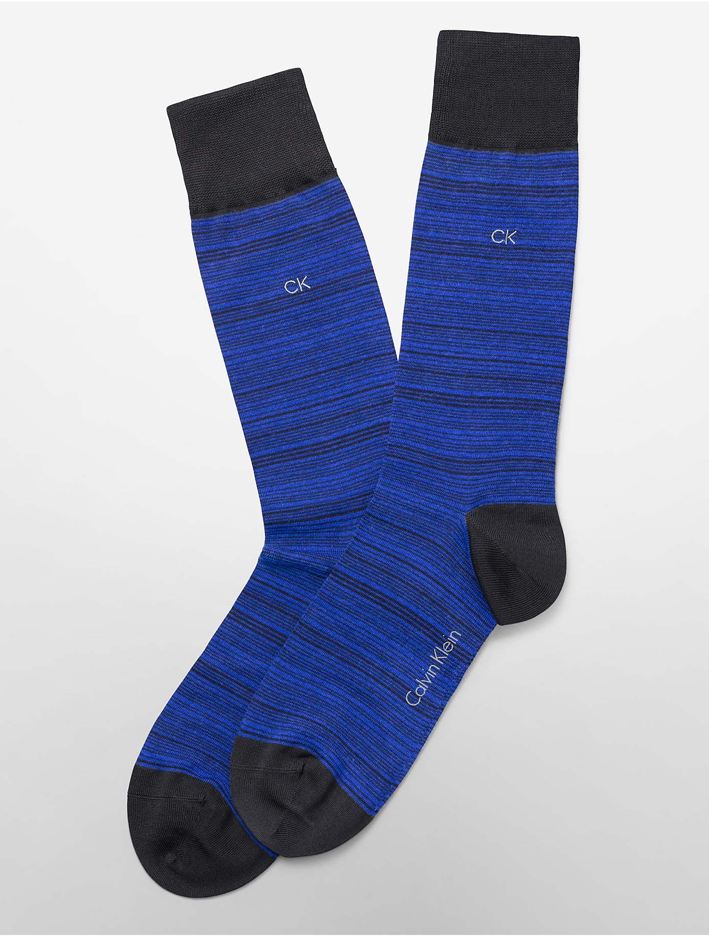 Calvin klein White Label Tonal Striped Socks in Black for Men Lyst