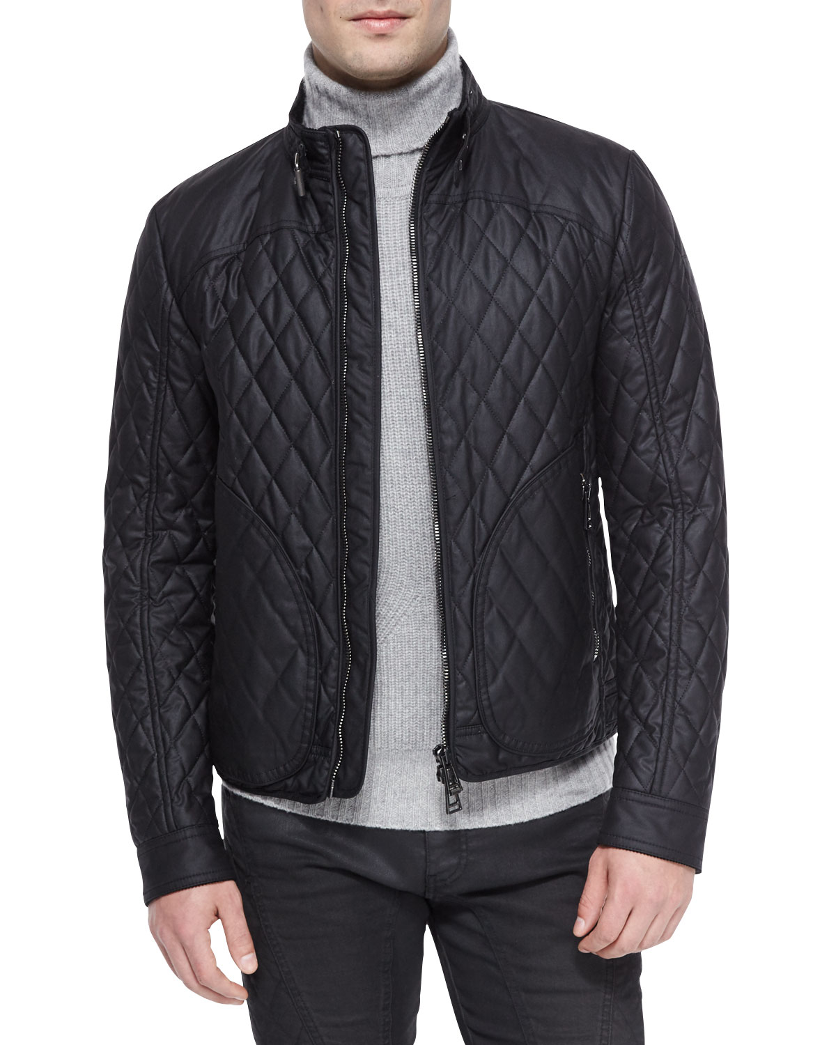 Belstaff Quilted Bomber Jacket Belstaff Quilted Bomber Jacket