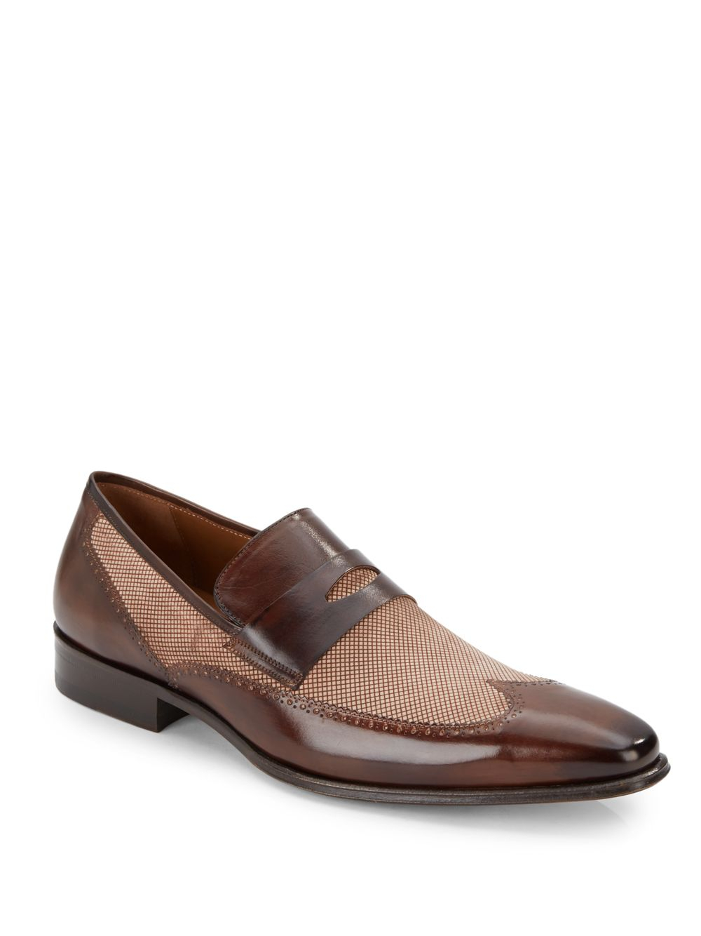 mezlan loafer mezlan two tone leather and suede loafers in brown for mezlan loafer mezlan two tone leather and suede loafers in brown for