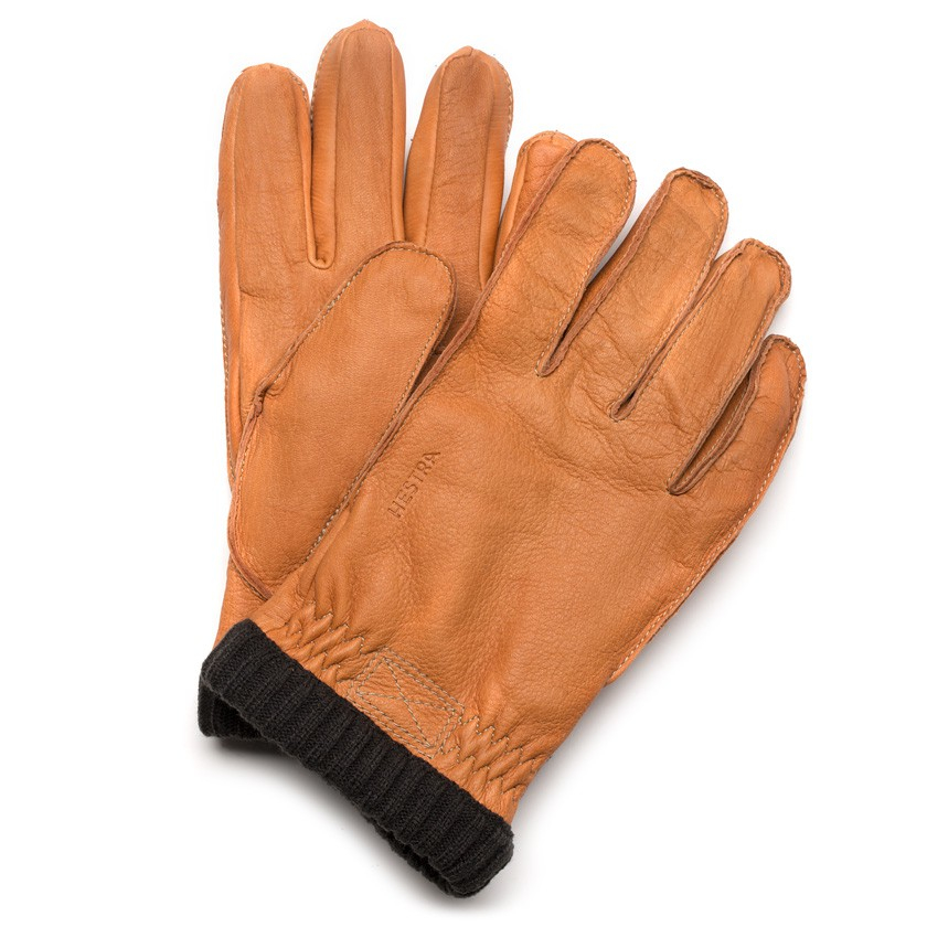 Hestra Tan Brown Deerskin Leather Gloves in Brown for Men Lyst