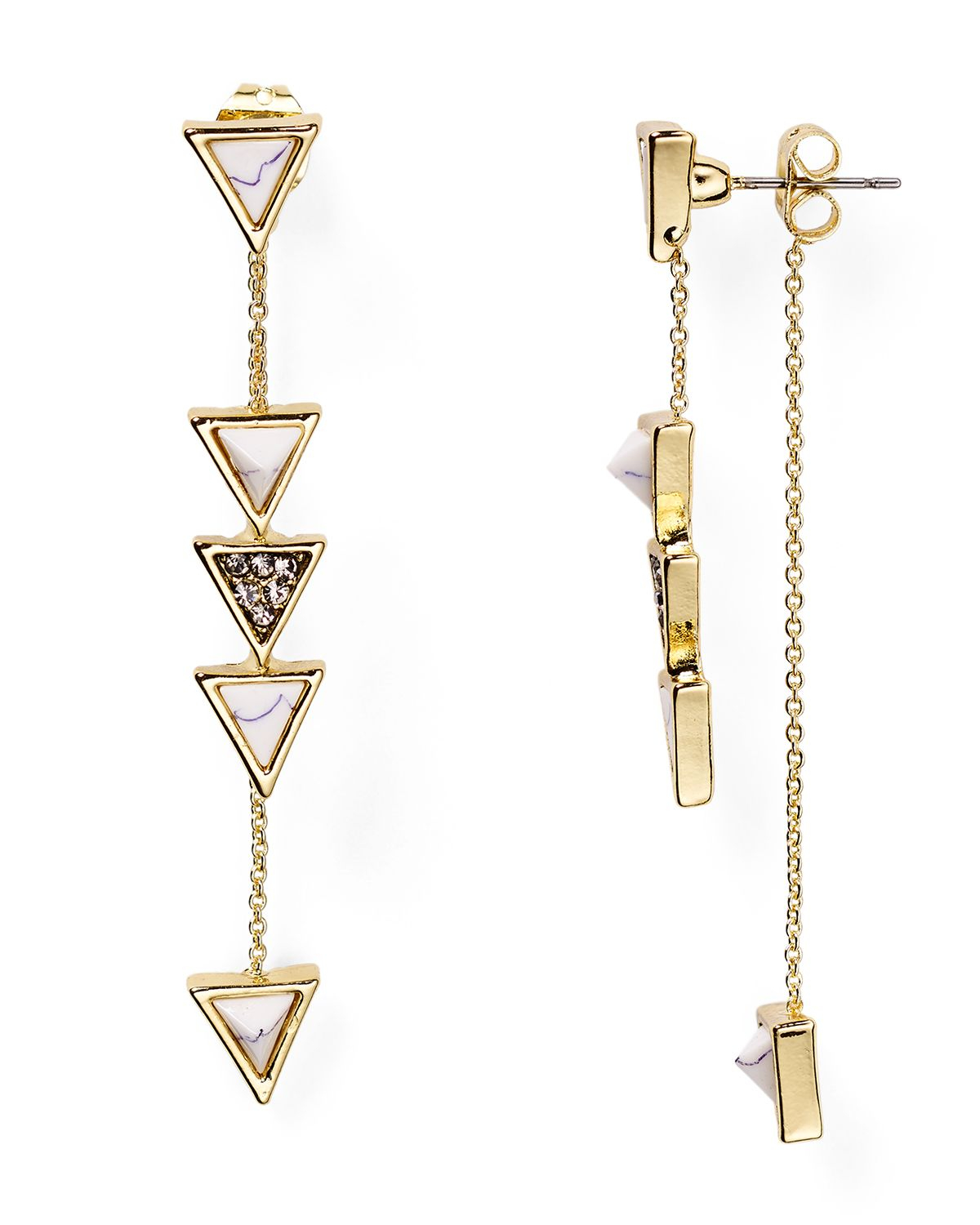 House of Harlow 1960 1960 Triangle Trellis Drop Earrings