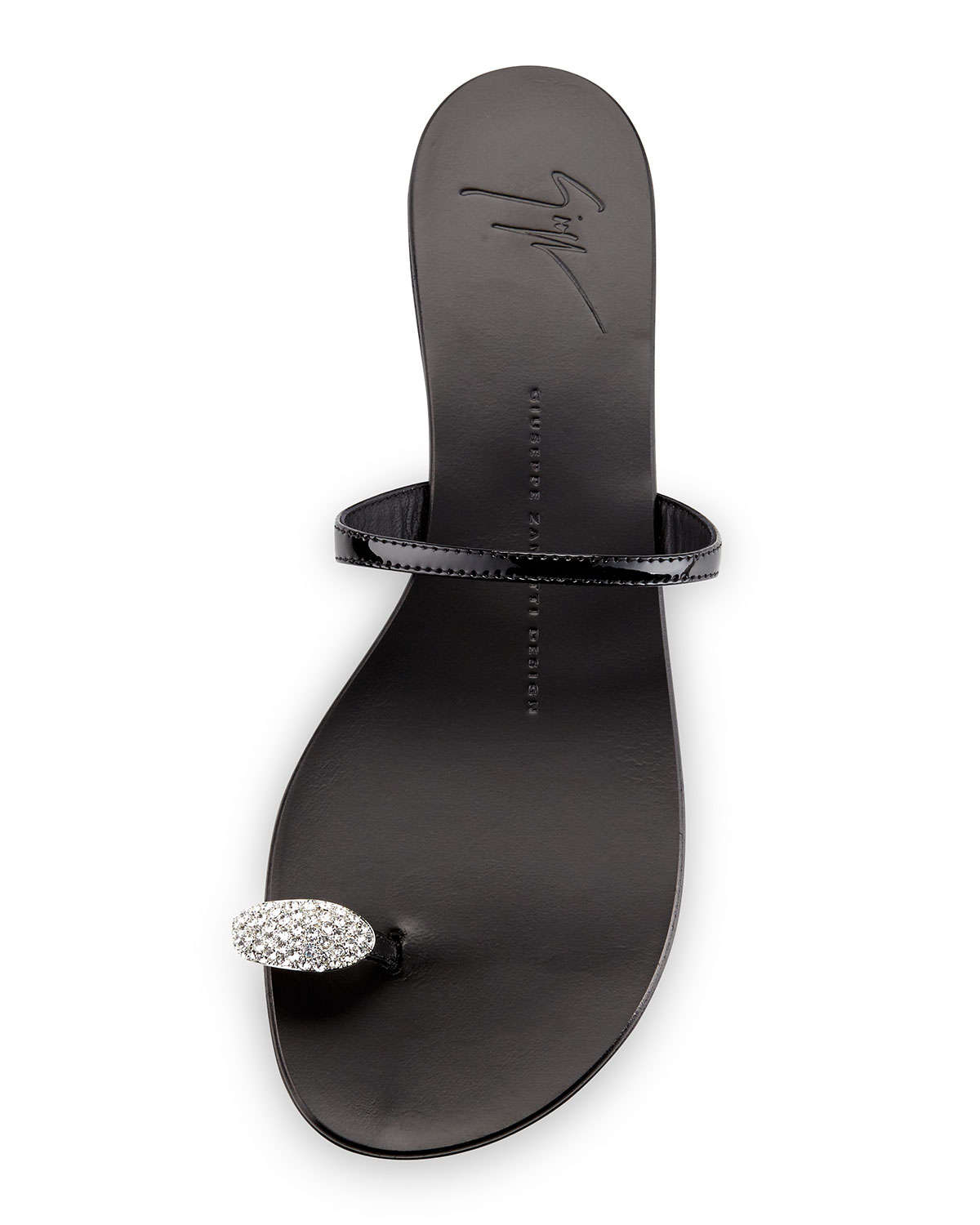 crystal toe ring sandals