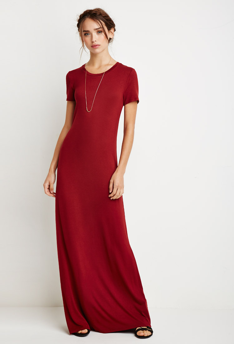 Forever 21 Synthetic Maxi T-shirt Dress ...