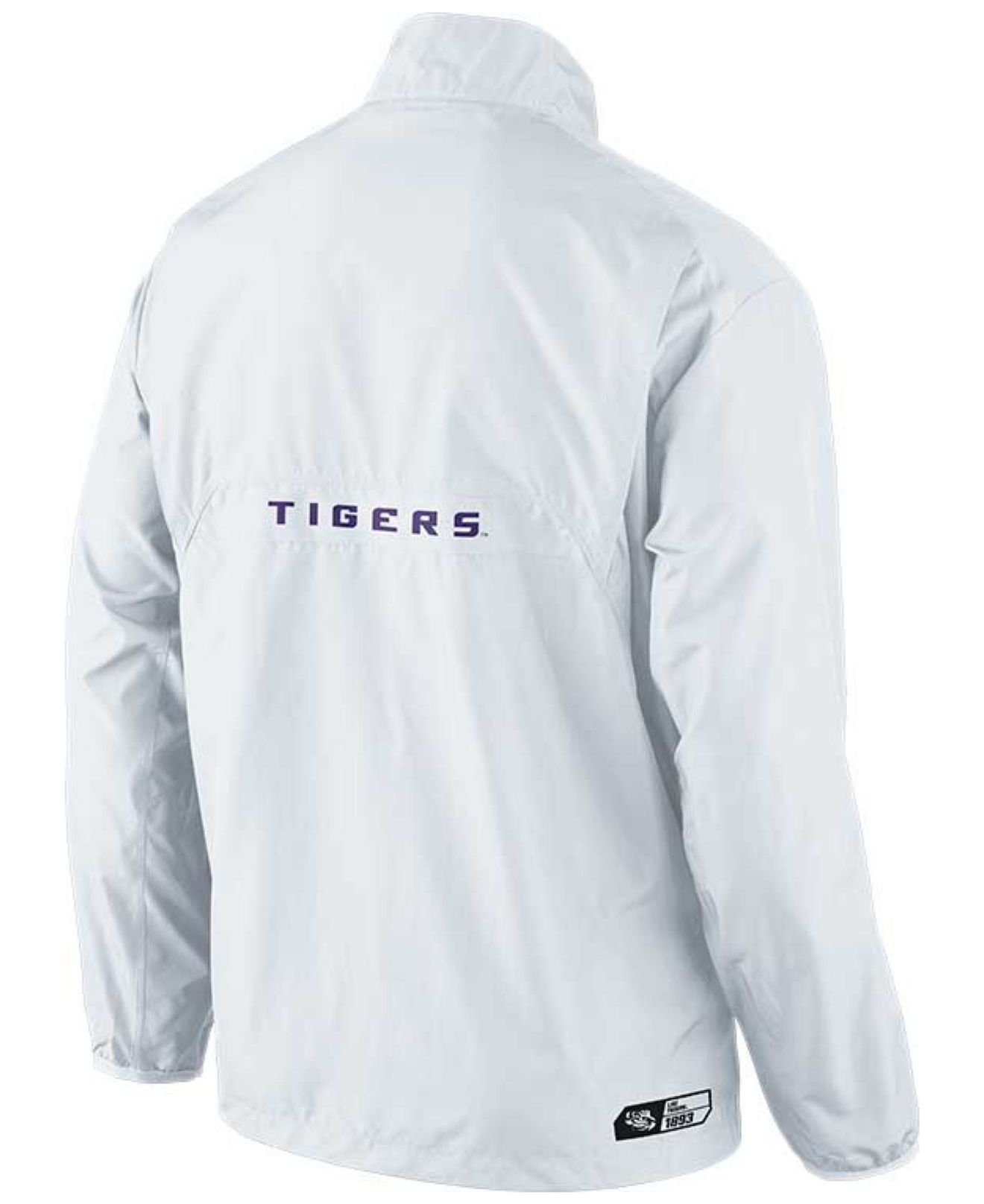 white nike pullover jacket
