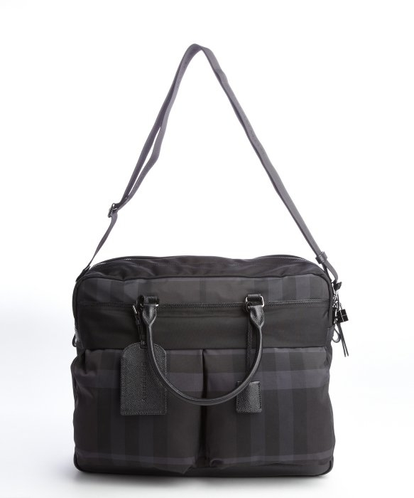 Lyst Burberry Nylon Leather Handle Weekender In Black For Men Gallery