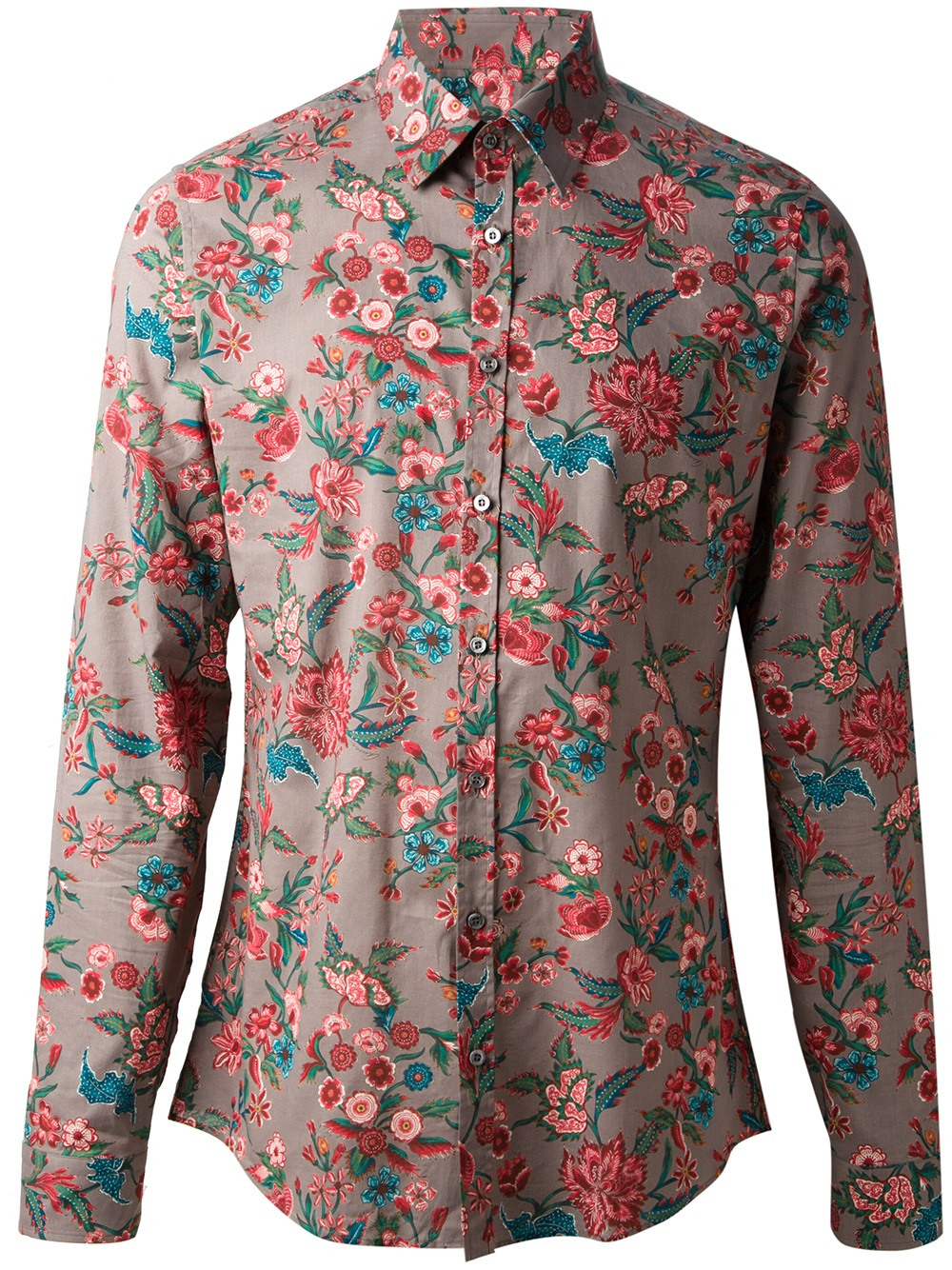Floral Print Shirt Men | Lyst