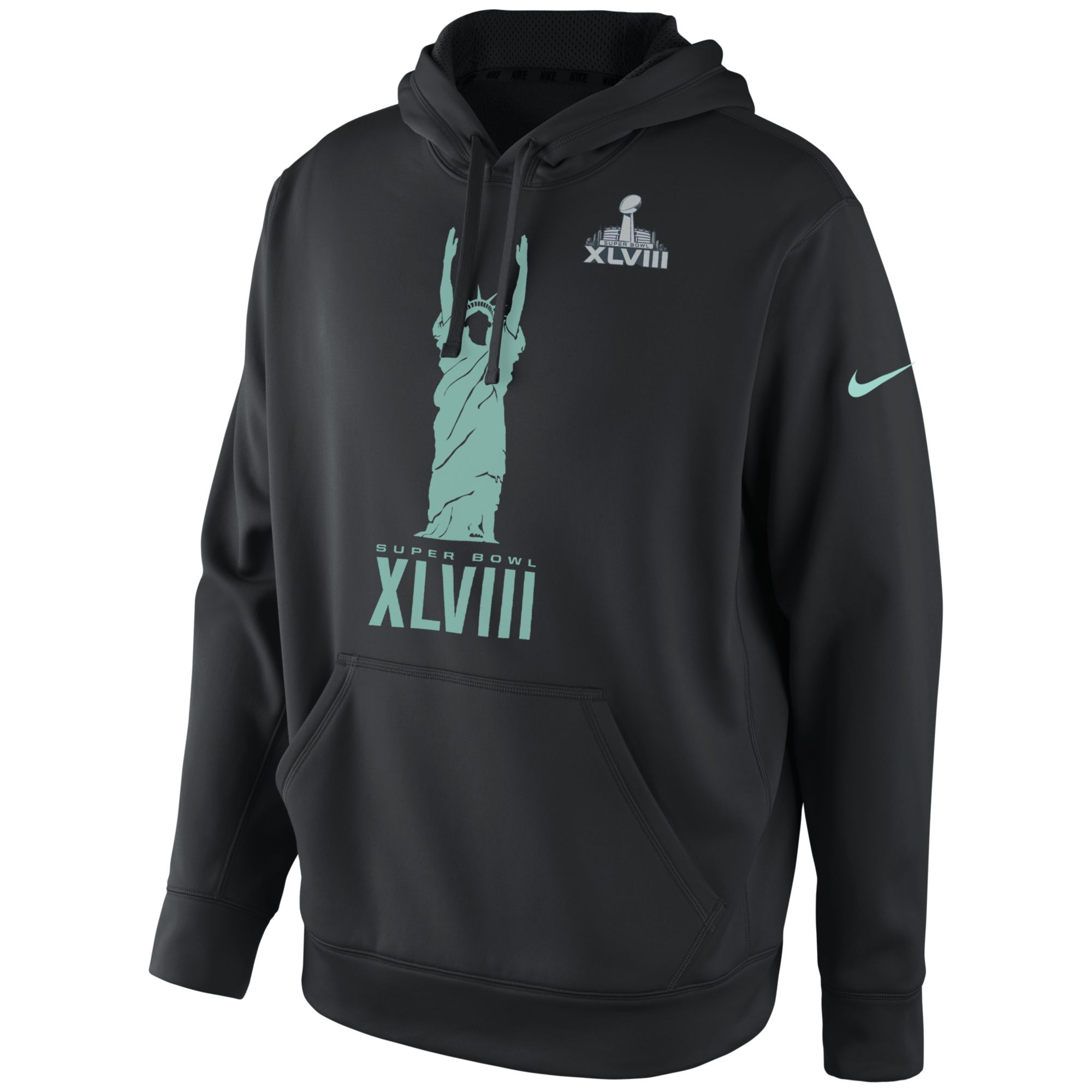 Lyst - Nike Super Bowl Xlviii Td Statue Ko Hoodie Sweatshirt in Black ...