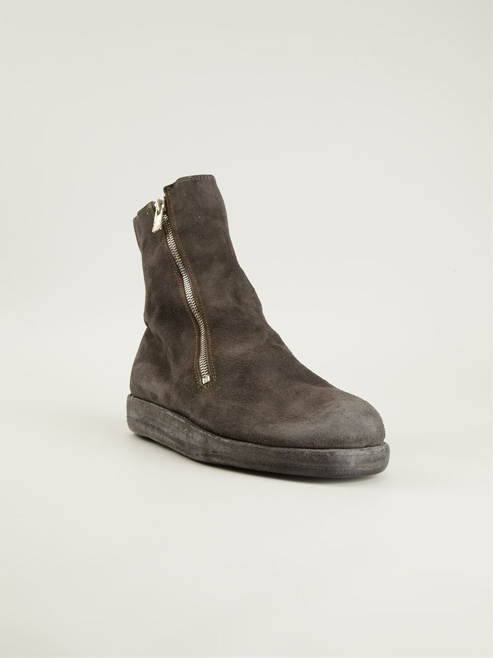 Guidi Side Zip Boots in Brown for Men 