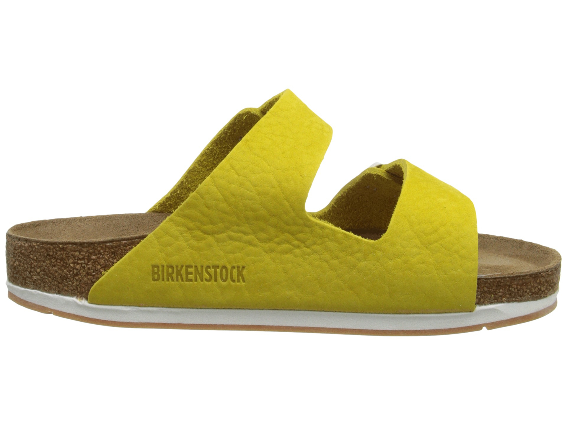 soft yellow birkenstocks