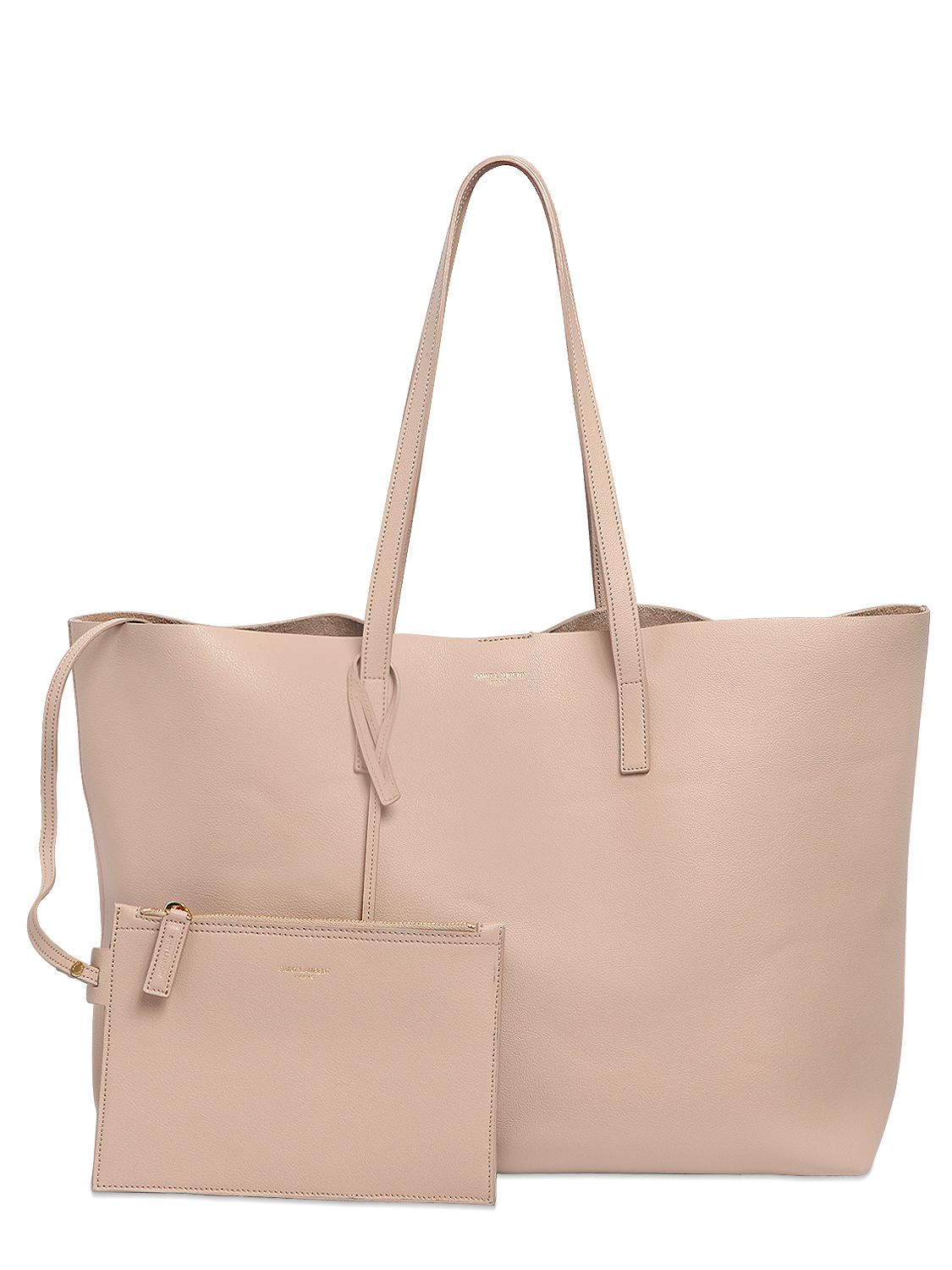 Saint Laurent Icare Quilted Leather Tote - Women - Beige Tote Bags