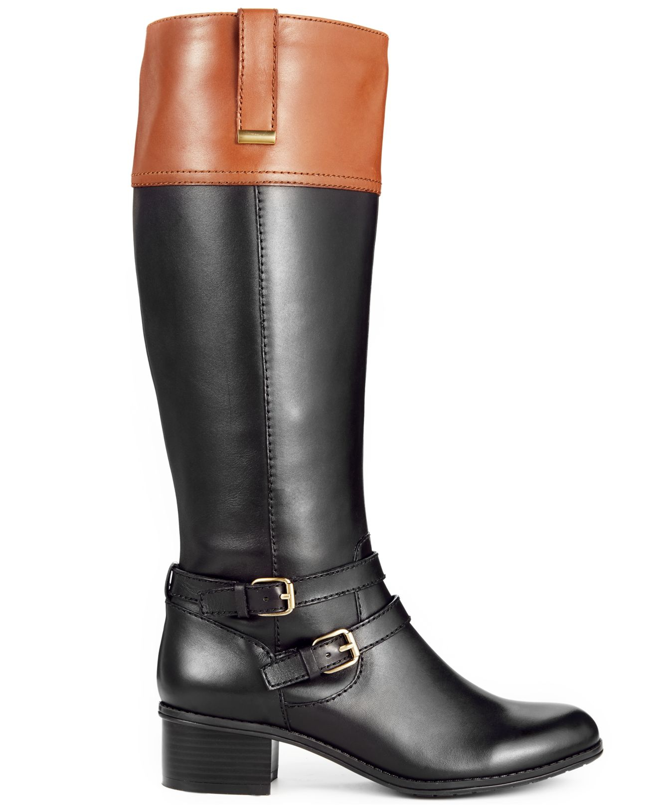 Bandolino Carlotta Wide Calf Riding Boots - A Macy'S Exclusive in Black |  Lyst