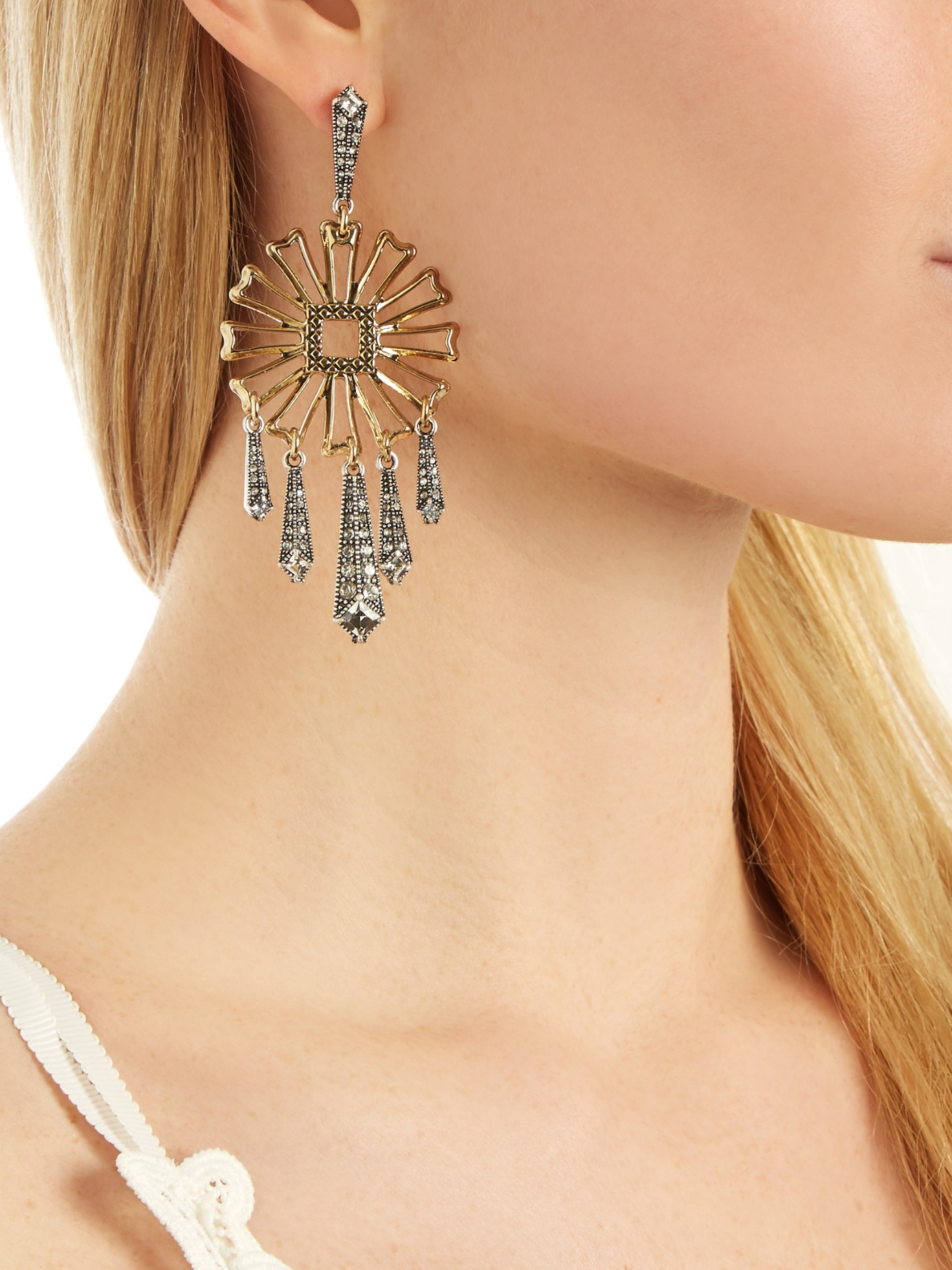 Lyst Lulu Frost Daisy Earrings In Metallic Gallery