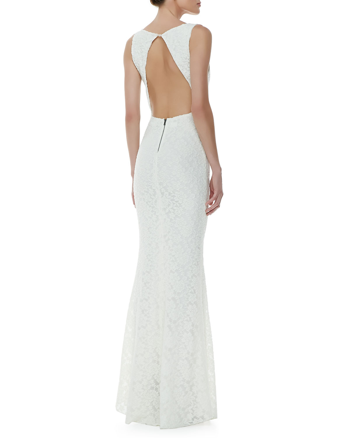 alice olivia white dress