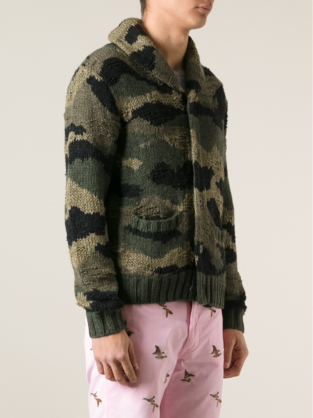 patagonia men's camouflage cardigans