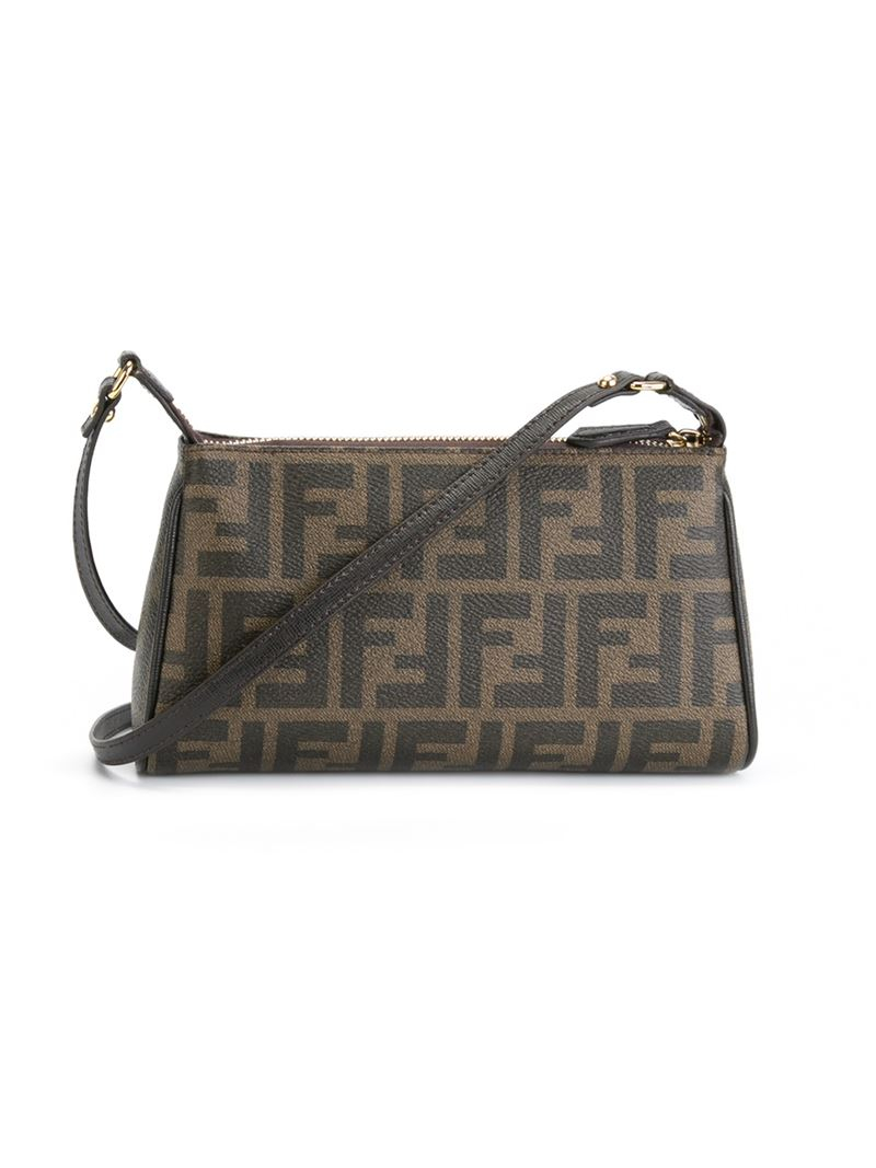 fendi ff logo shoulder bag