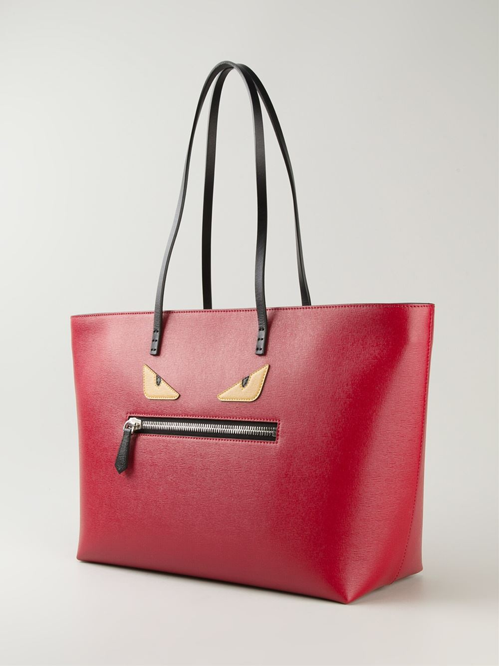 Fendi Bag Bugs &#39;Roll&#39; Tote Bag in Red | Lyst