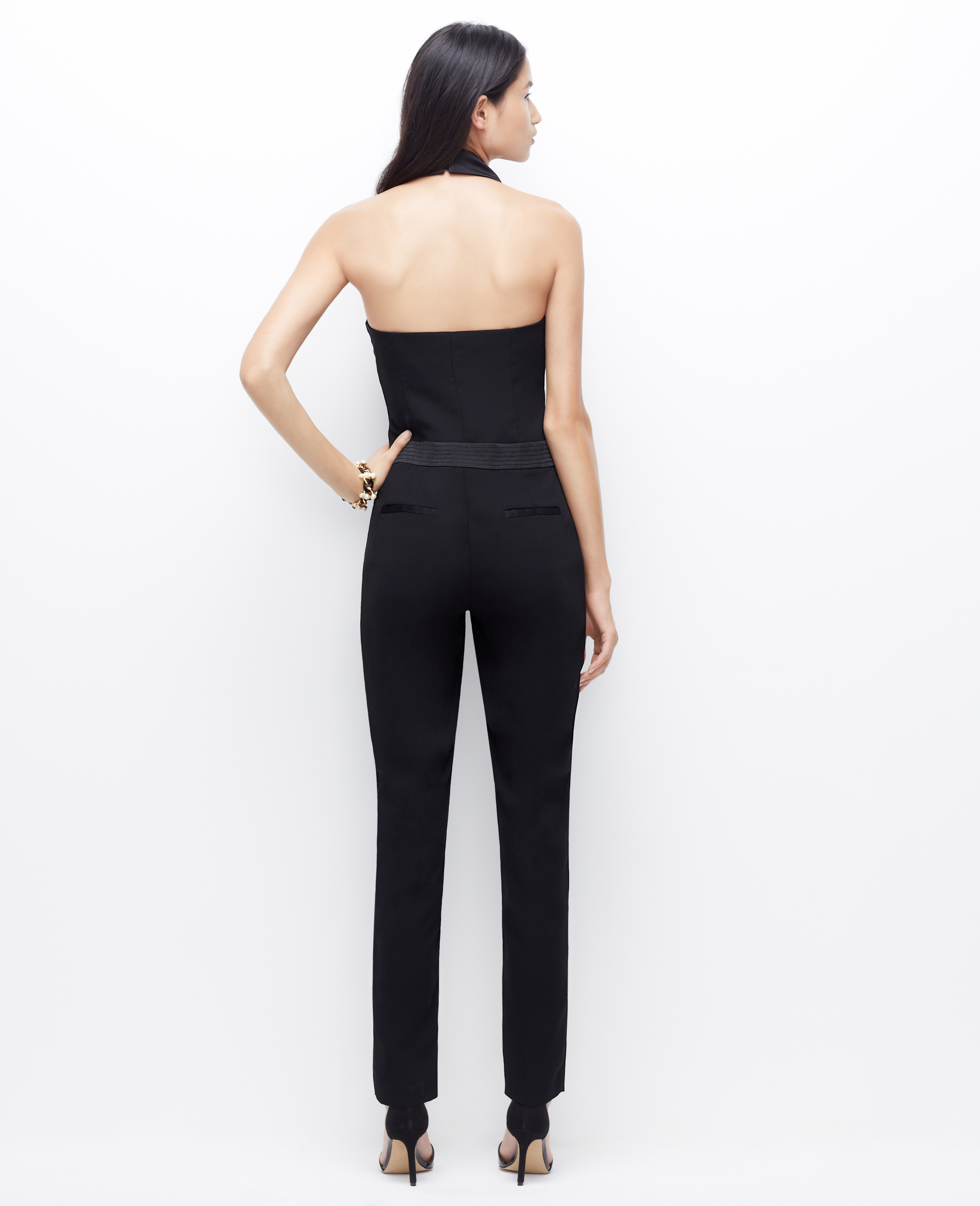 ann taylor tuxedo jumpsuit