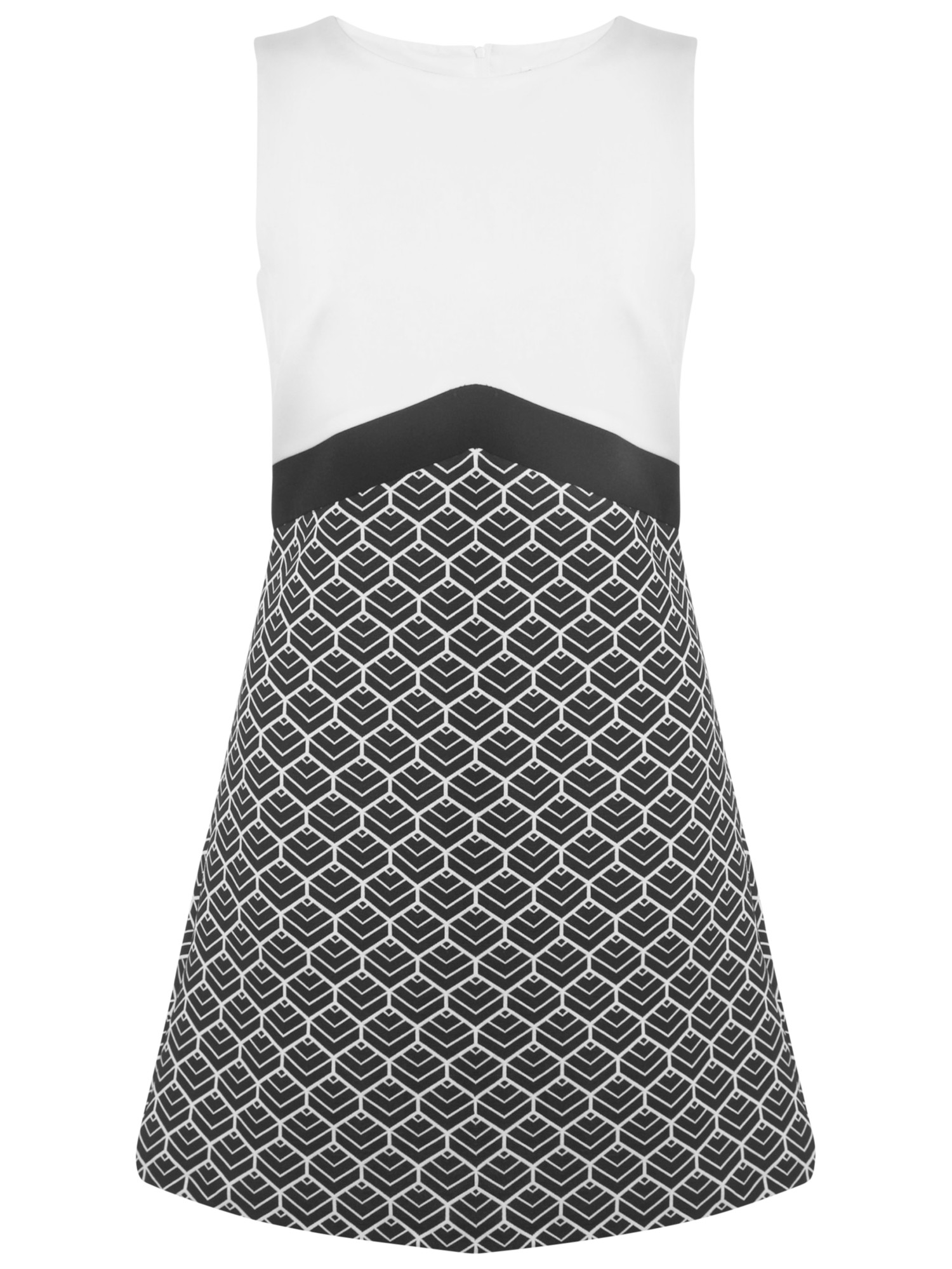 miss selfridge black and white dress