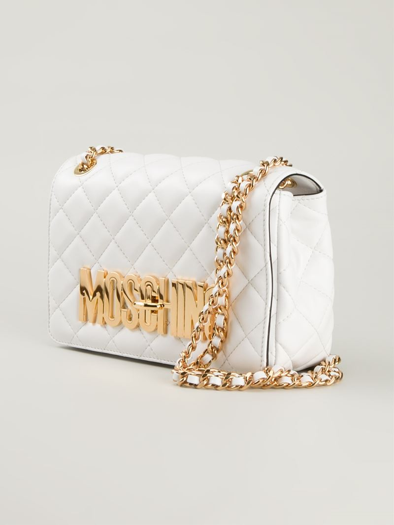 moschino white handbag
