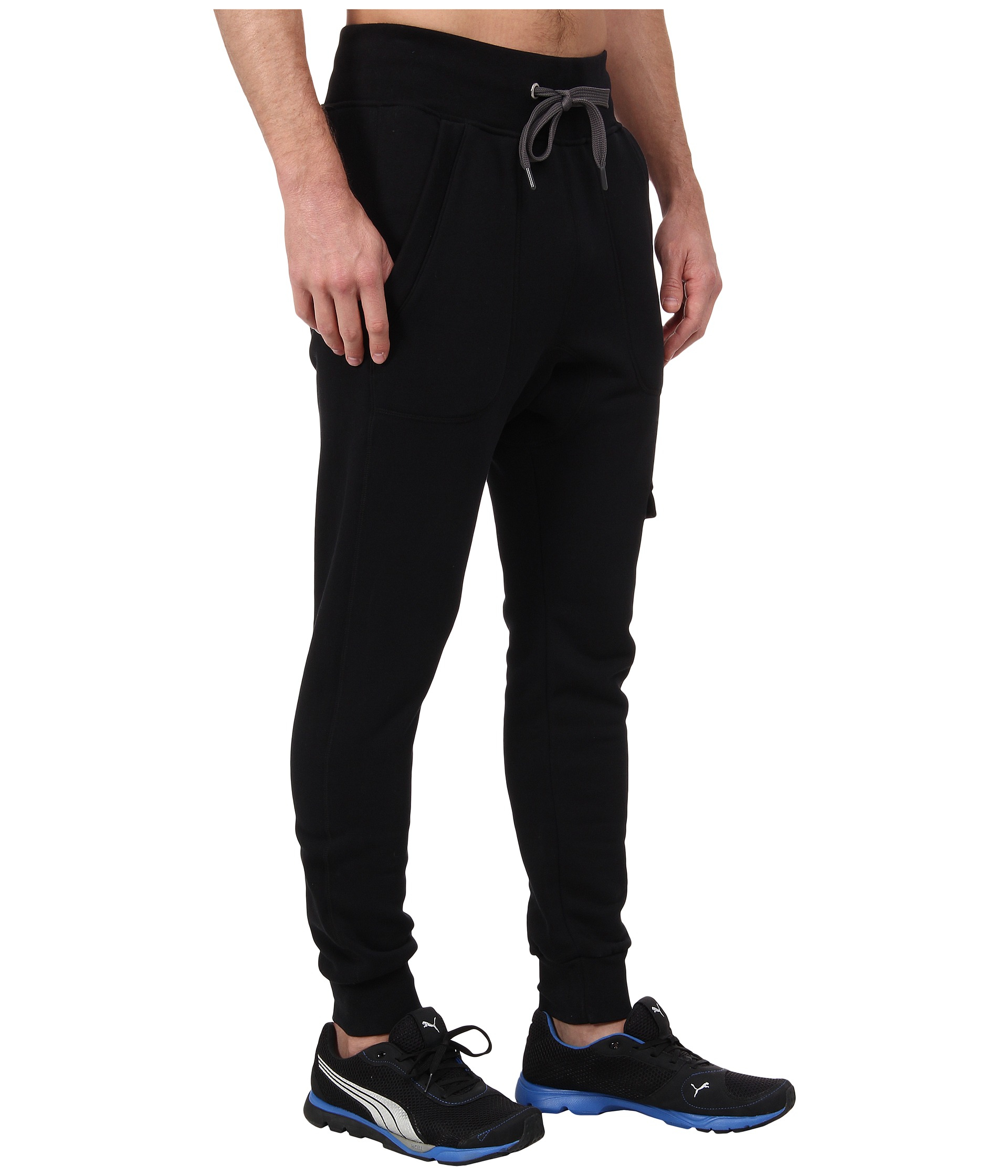 PUMA Cargo Sweat Pants in Black for Men - Lyst