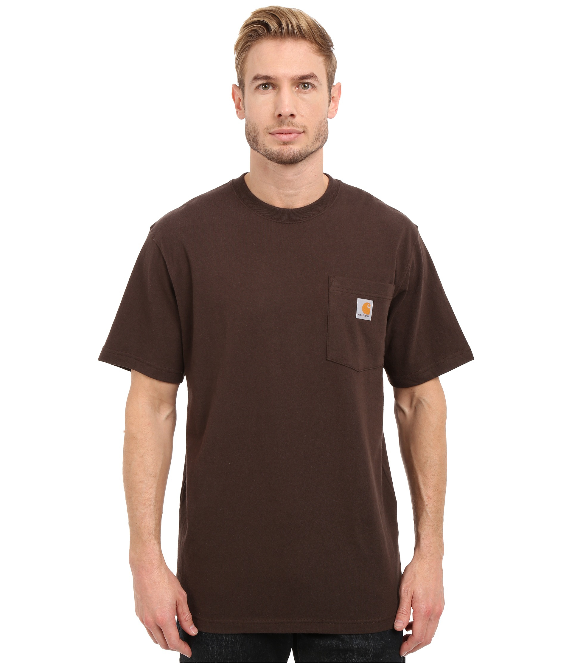 Carhartt Cotton Workwear Graphic Branded C Sleeve T-shirt in Dark Brown (Black) for - Lyst