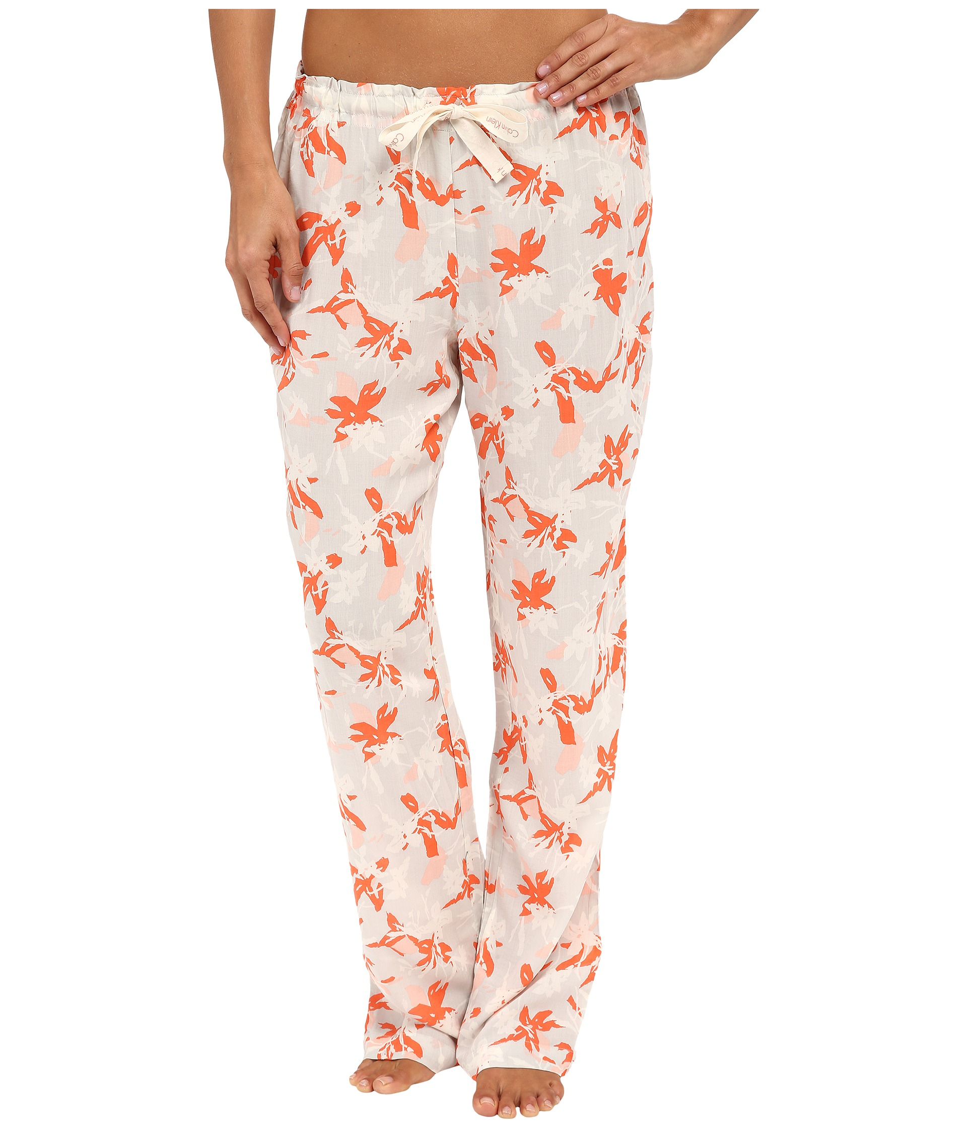 calvin klein floral pants
