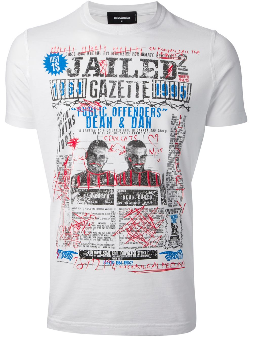 dsquared jailed t shirt