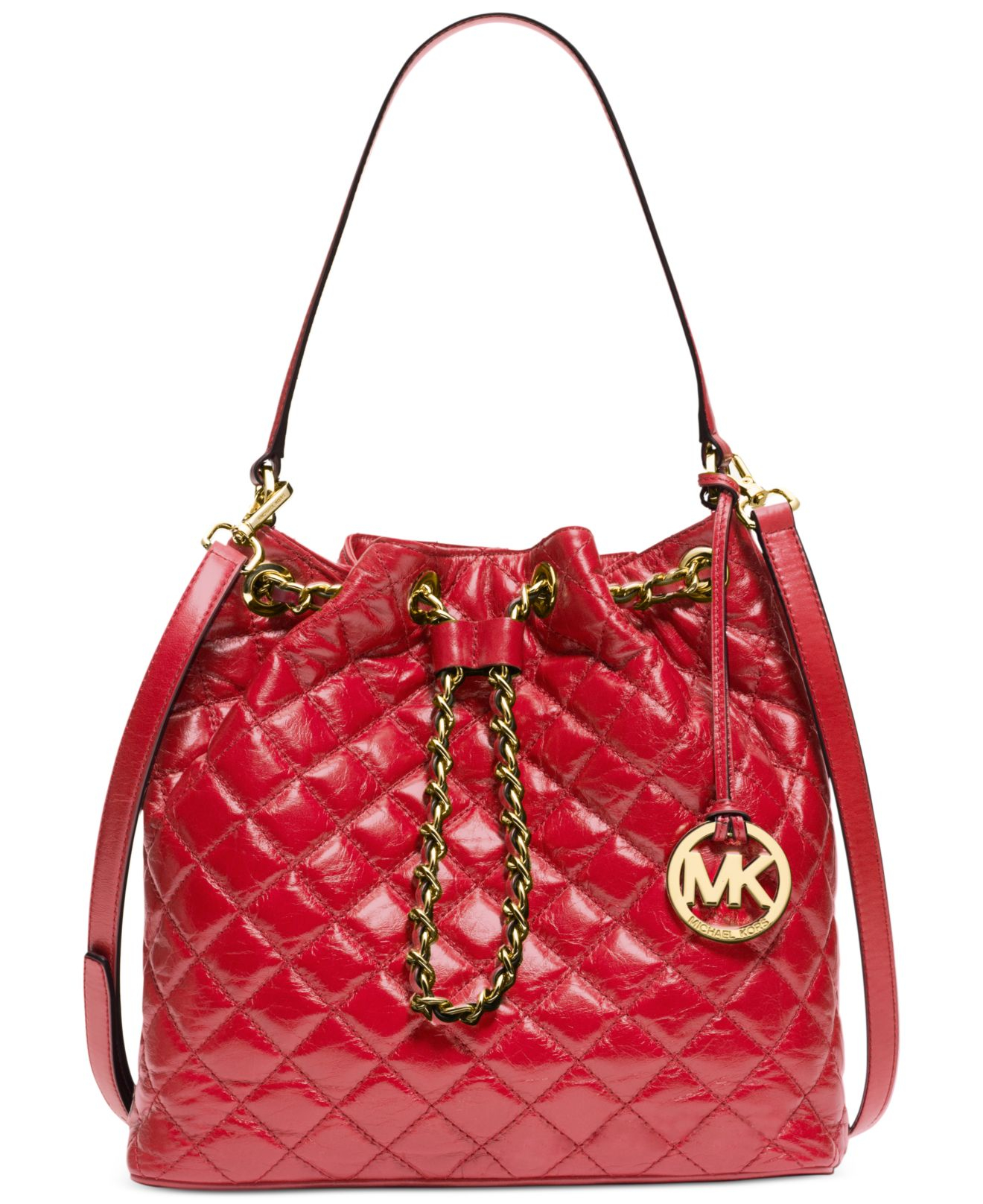 Michael Kors Michael Frankie Quilted Large Convertible Shoulder Bag In Michael Kors Michael Frankie Quilted Large Convertible Shoulder Bag In