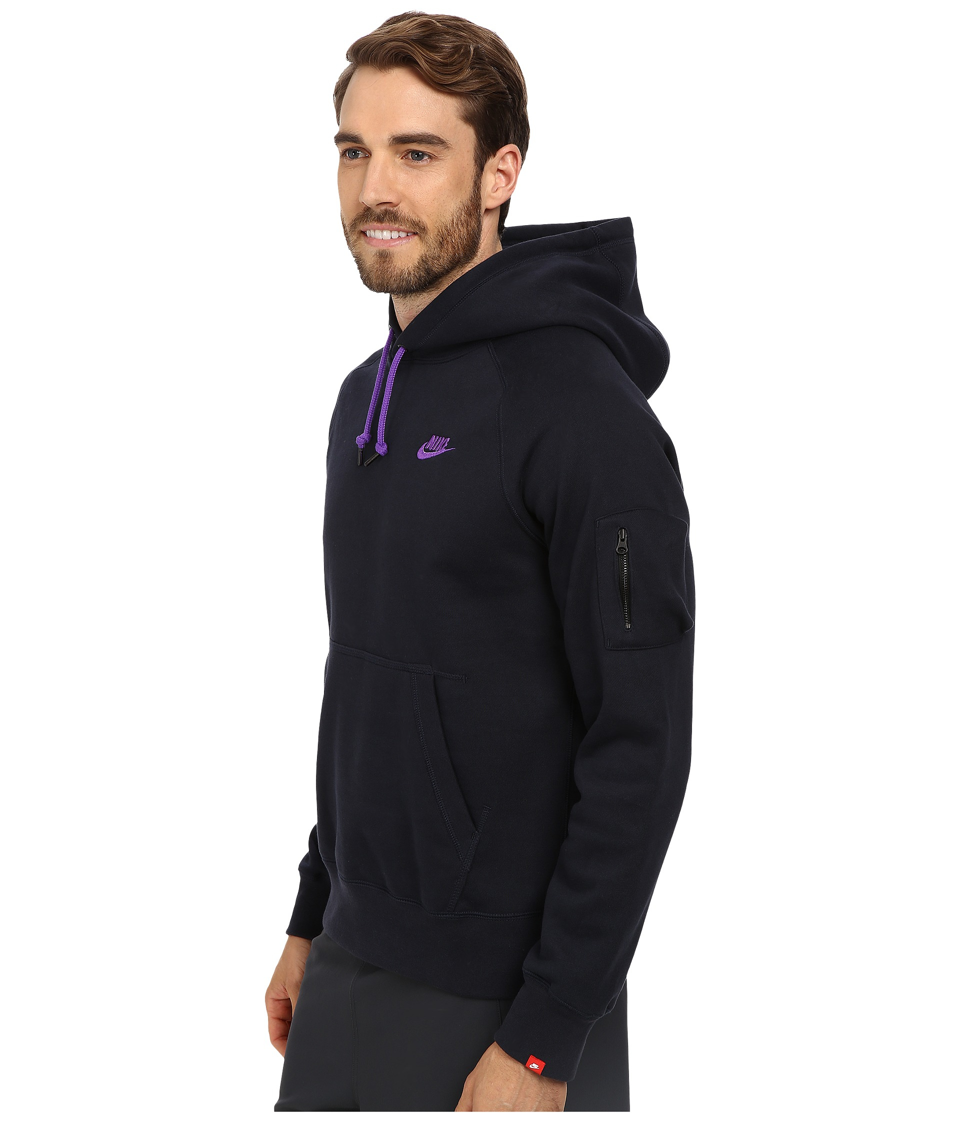 nike aw77 fleece pullover hoodie