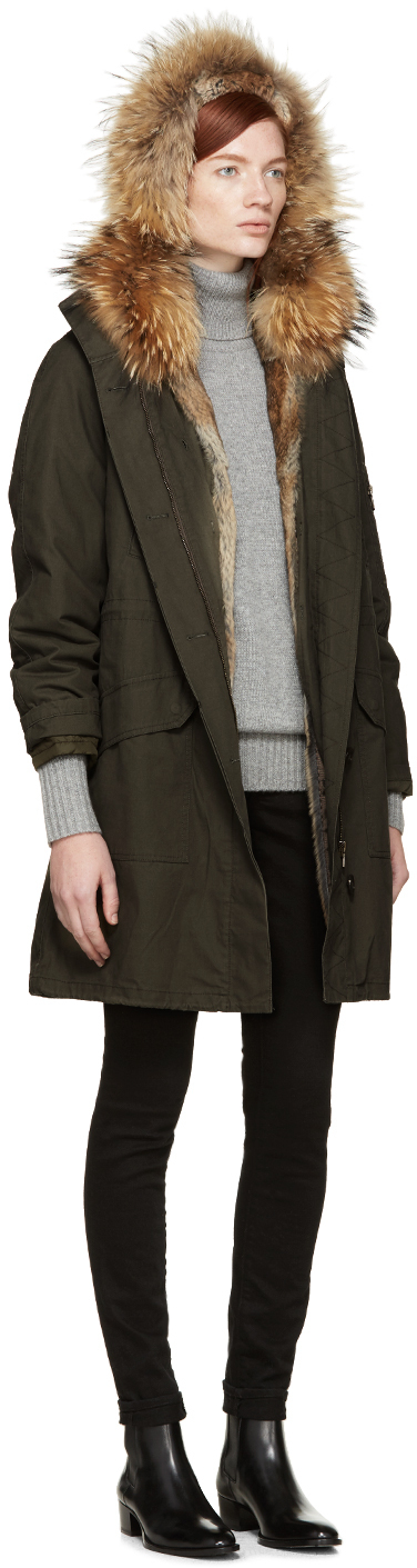 army yves salomon fur lined parka