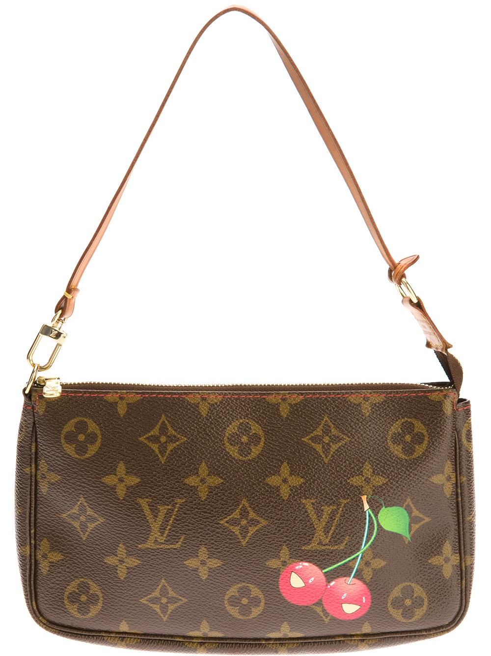 Louis Vuitton Louis Vuitton X Takashi Murakami &#39;Cerise Pochette&#39; Bag in Brown | Lyst