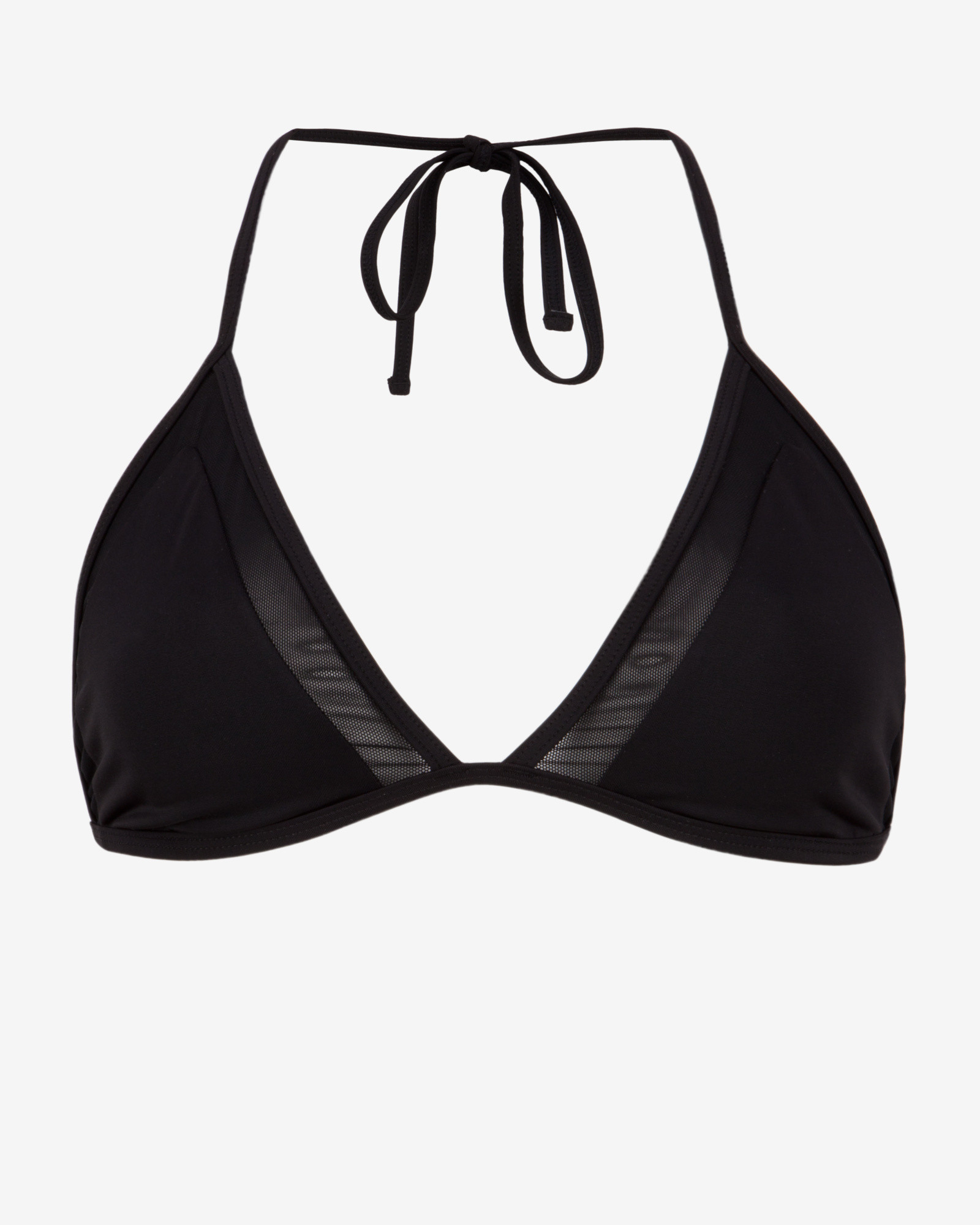 Lyst - Ted Baker Mesh Panel Bikini Top in Black