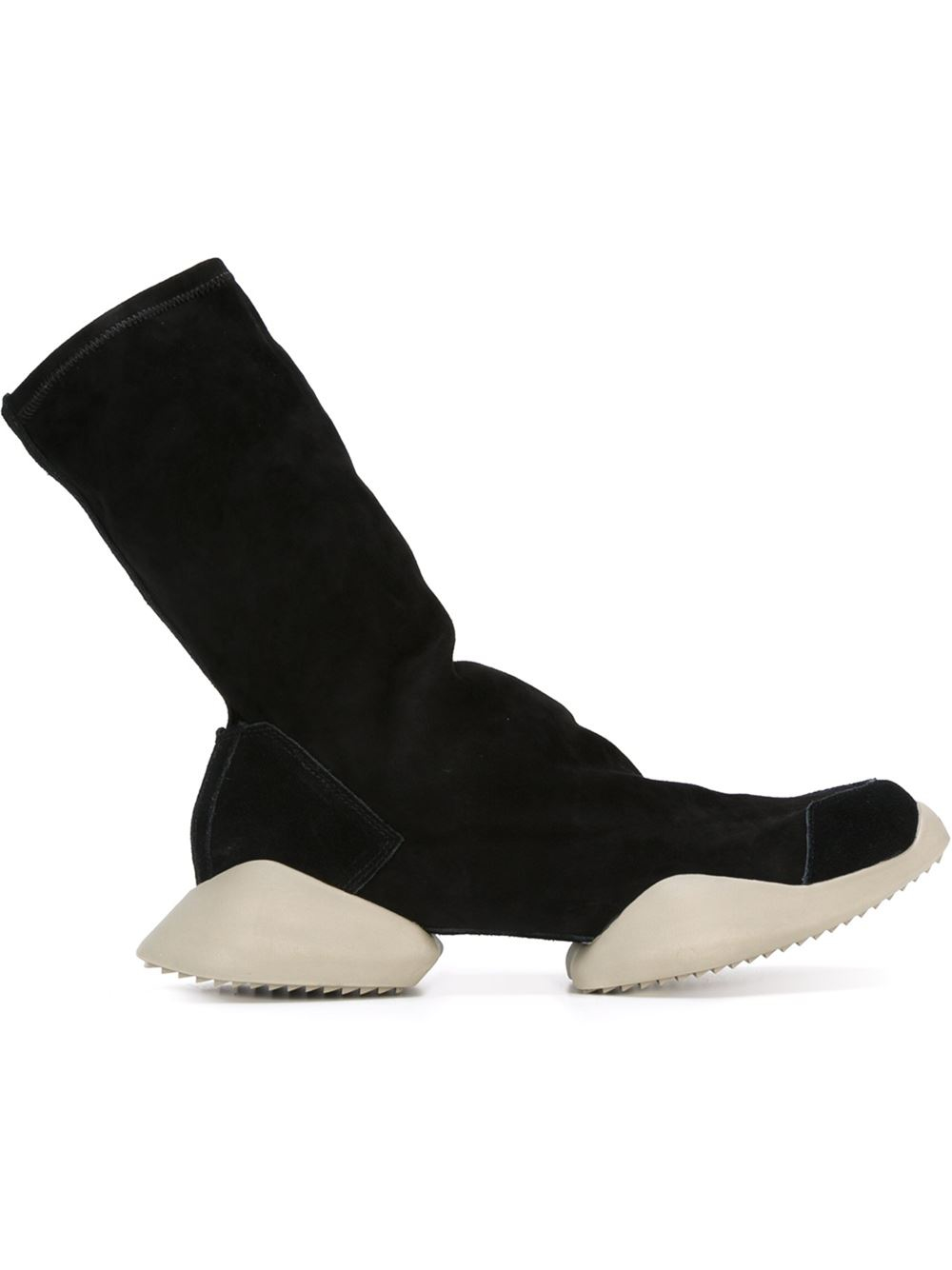 Rick Owens ' X Adidas Runner' Boots in Black for Men | Lyst