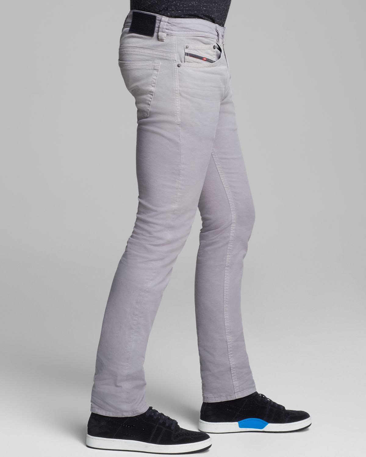 DIESEL Jeans Thavar Slim Fit in Grey in Gray for Men - Lyst