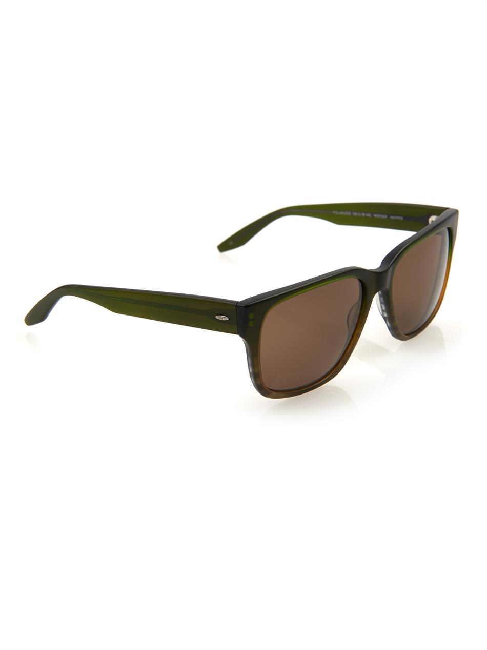 Lyst Barton Perreira Hopper SquareFramed Sunglasses in Green for Men