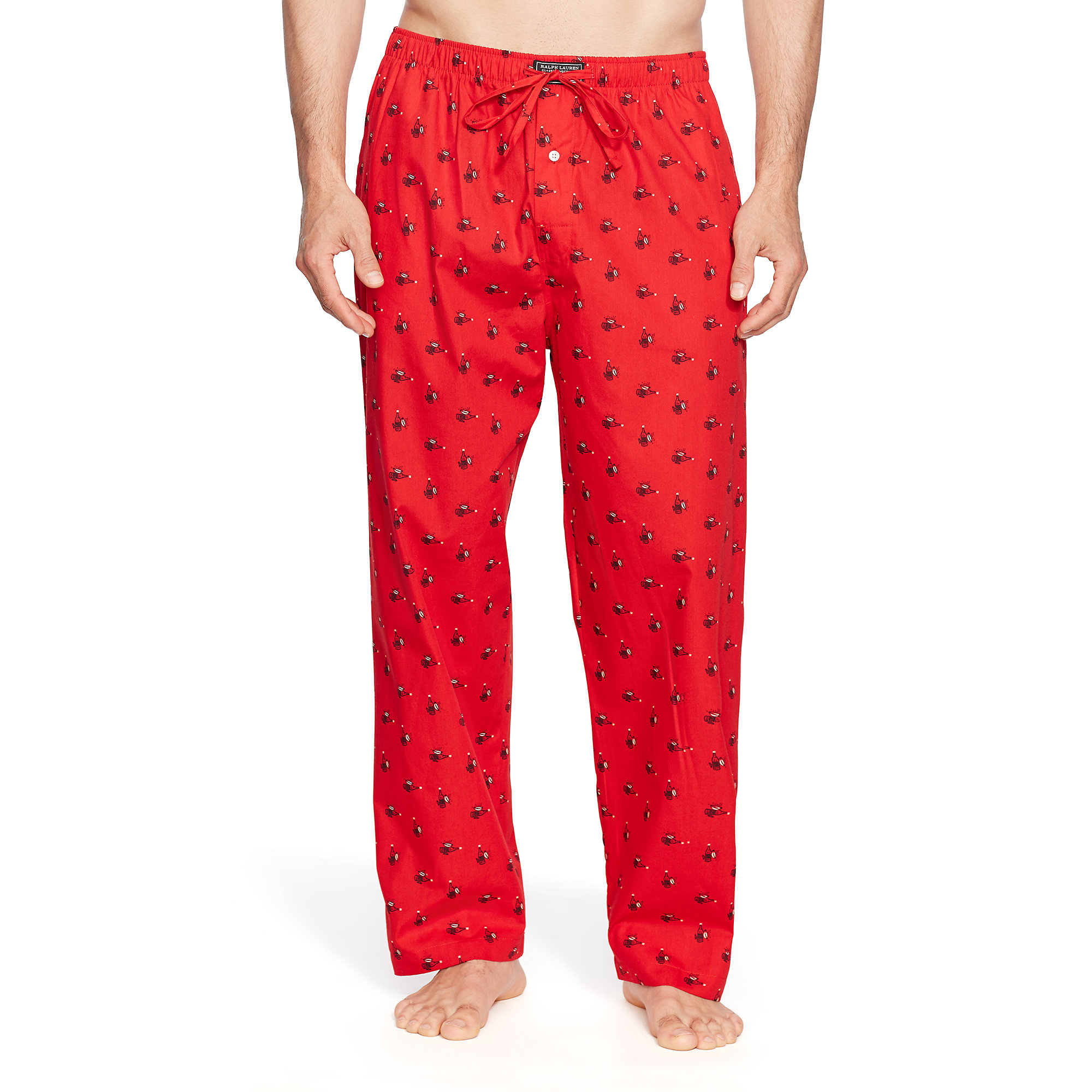 Polo ralph lauren Champagne Print Pajama Pant in Red (red champagne ...