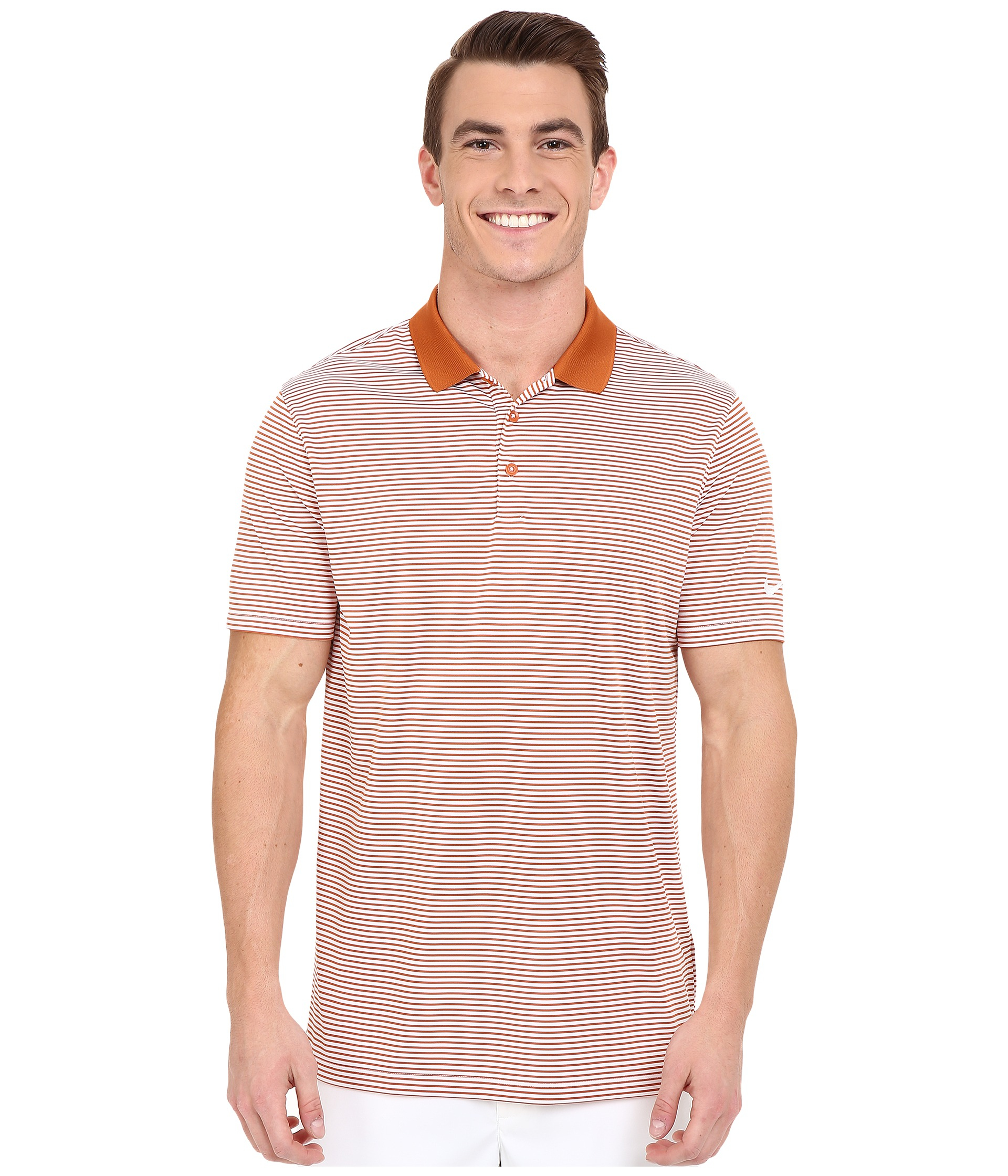 Nike Victory Mini Stripe Polo in Natural for Men | Lyst