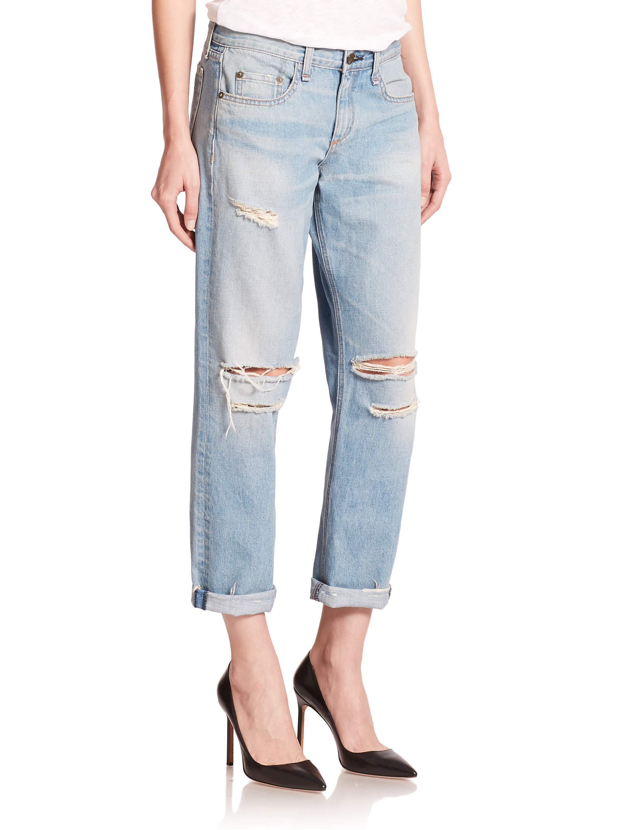 rag and bone distressed boyfriend jeans