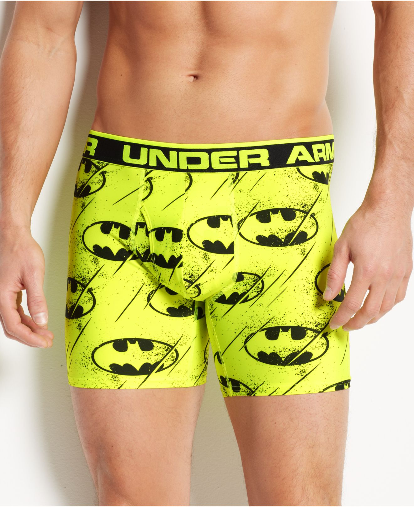 Under Armour Men'S Alter-Ego O Series Batman Boxer Briefs in Bright Yellow  (Yellow) for Men - Lyst