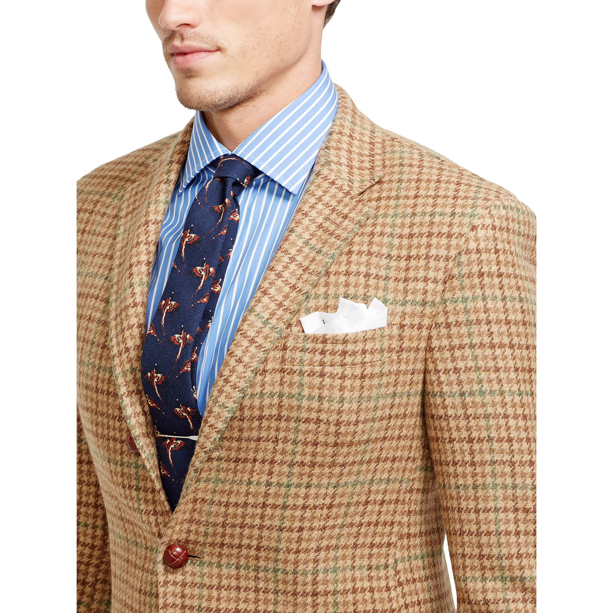 Polo Ralph Lauren Polo Houndstooth Sport Coat in Brown/Tan (Brown) for