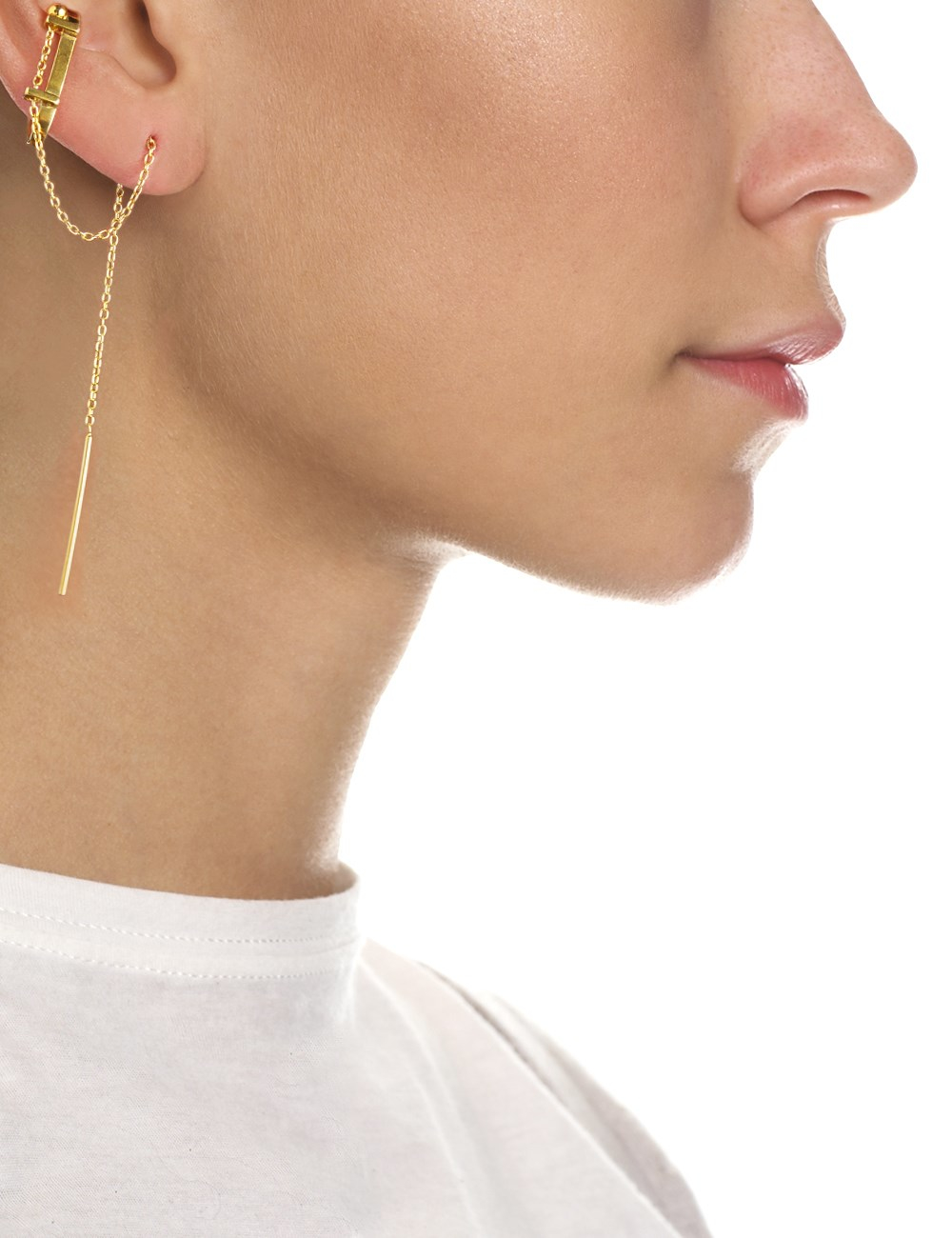 Maria black Gold Tonkin Ear Cuff in Metallic Lyst