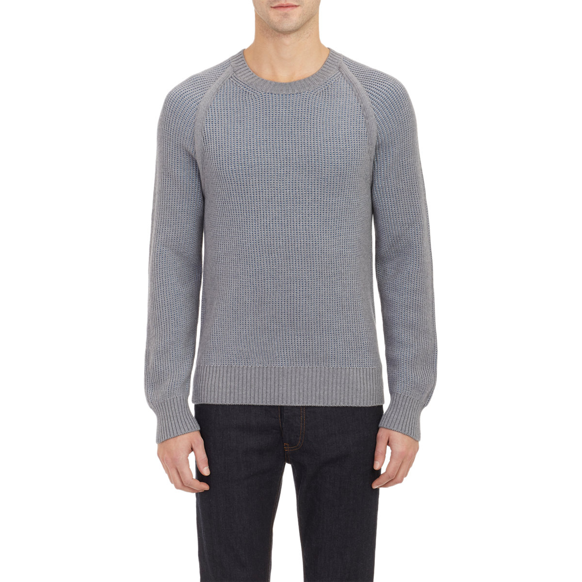 Maison margiela English RibKnit Sweater in Gray for Men (LIGHT GRAY