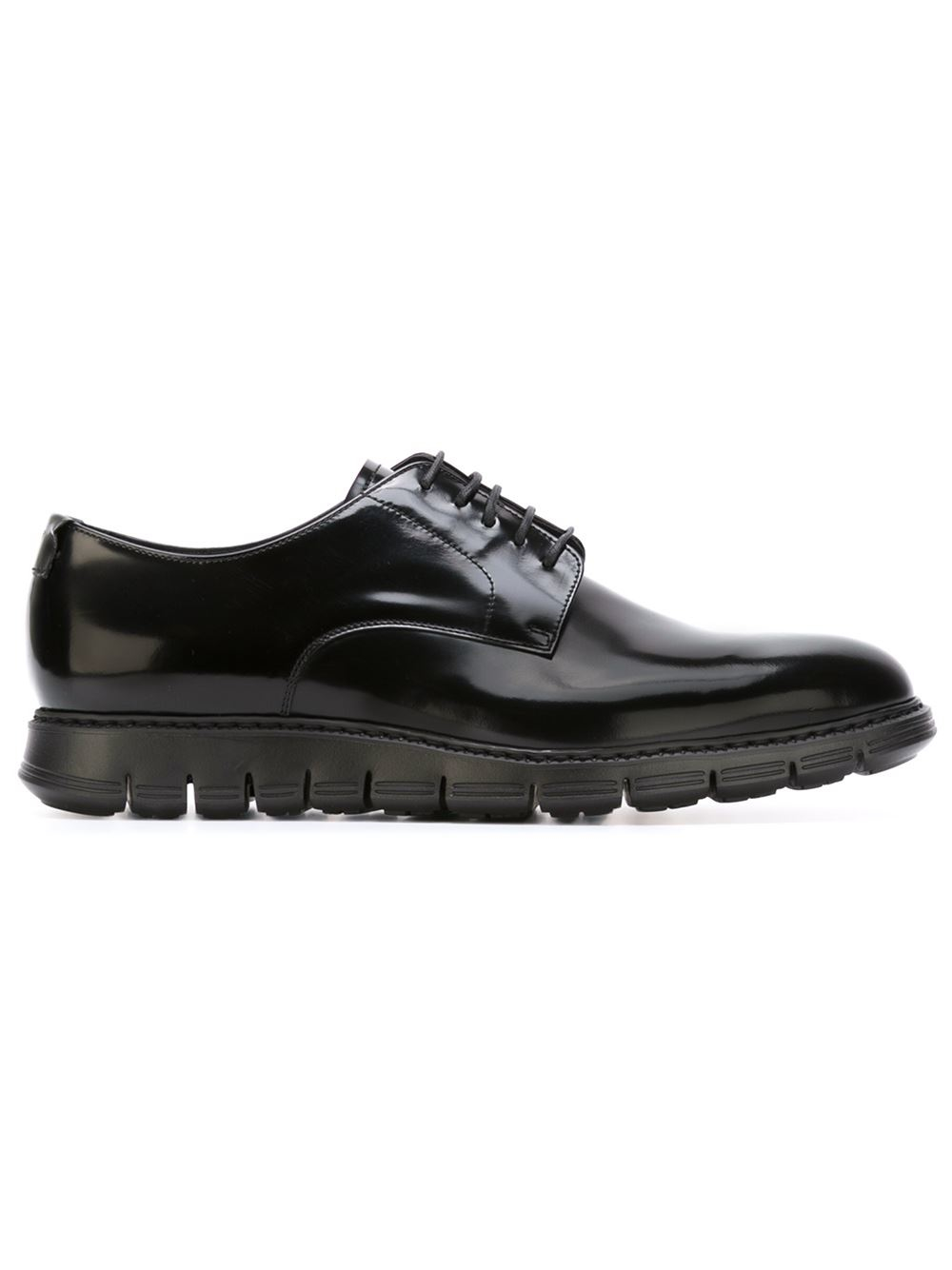 Emporio armani Lace-up Shoes in Black for Men | Lyst