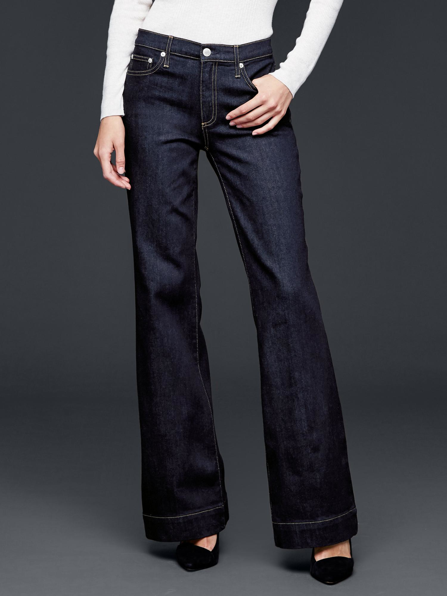 Mother Patch Pocket Flare Jeans