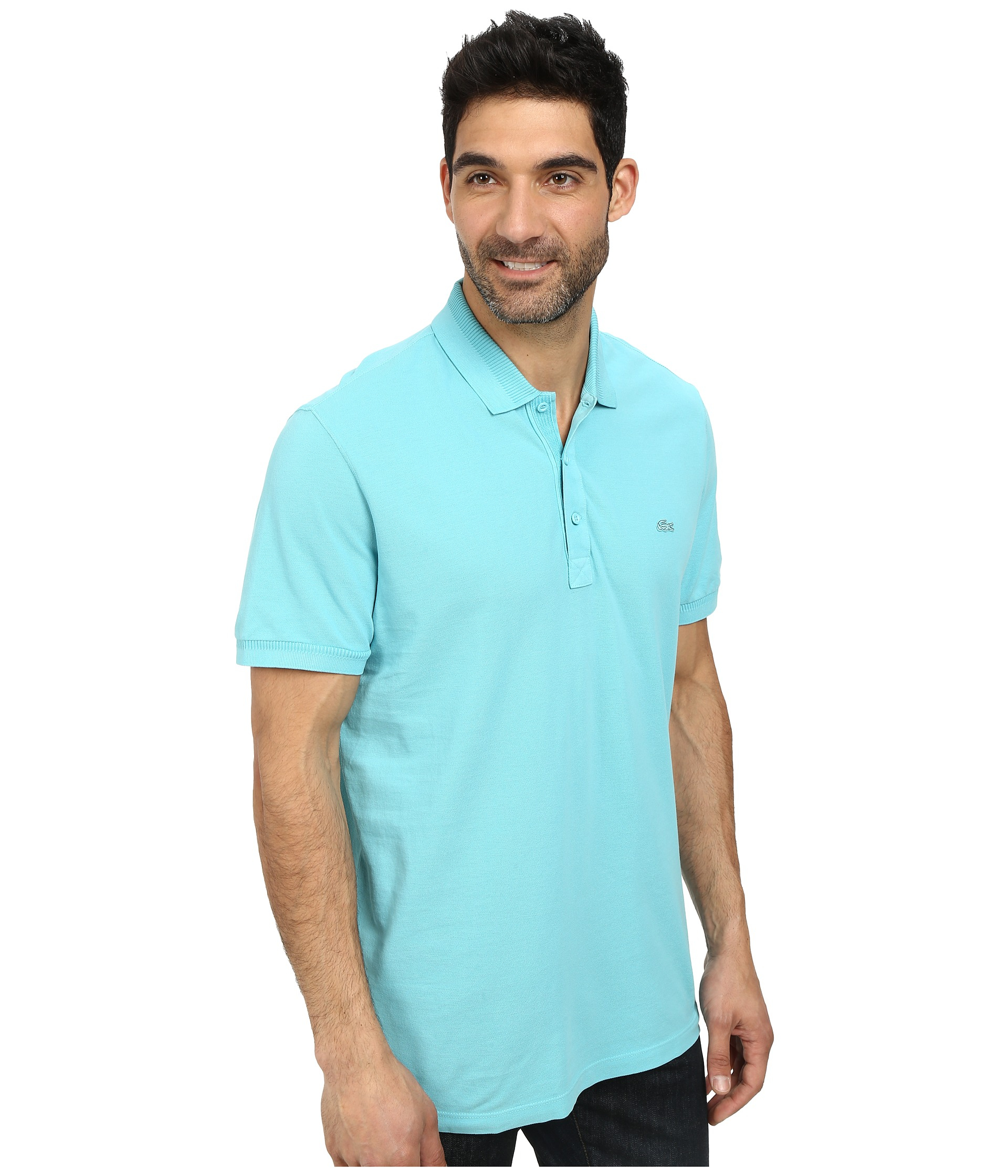 lacoste vintage washed polo