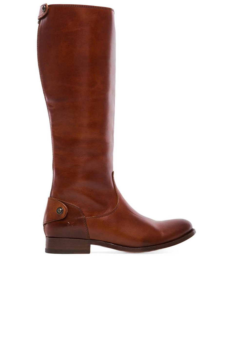 ErsA z Group l frye melissa back zip cognac