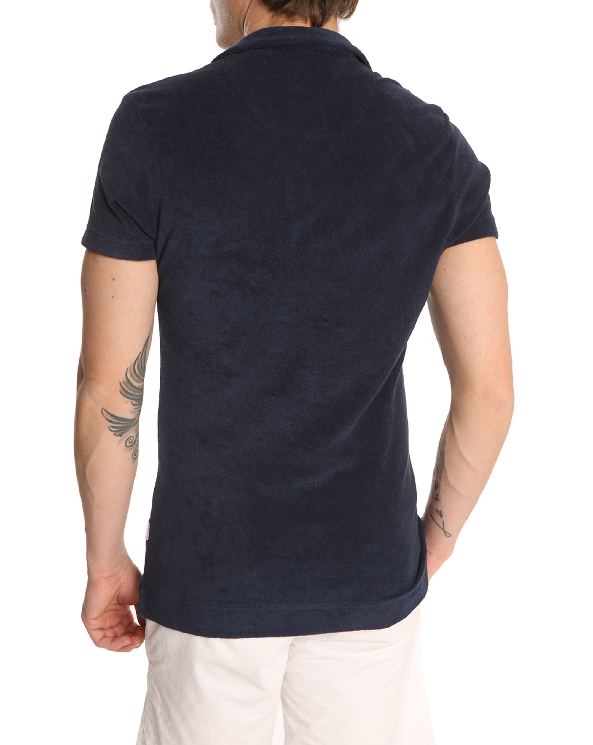 terry cloth polo shirt